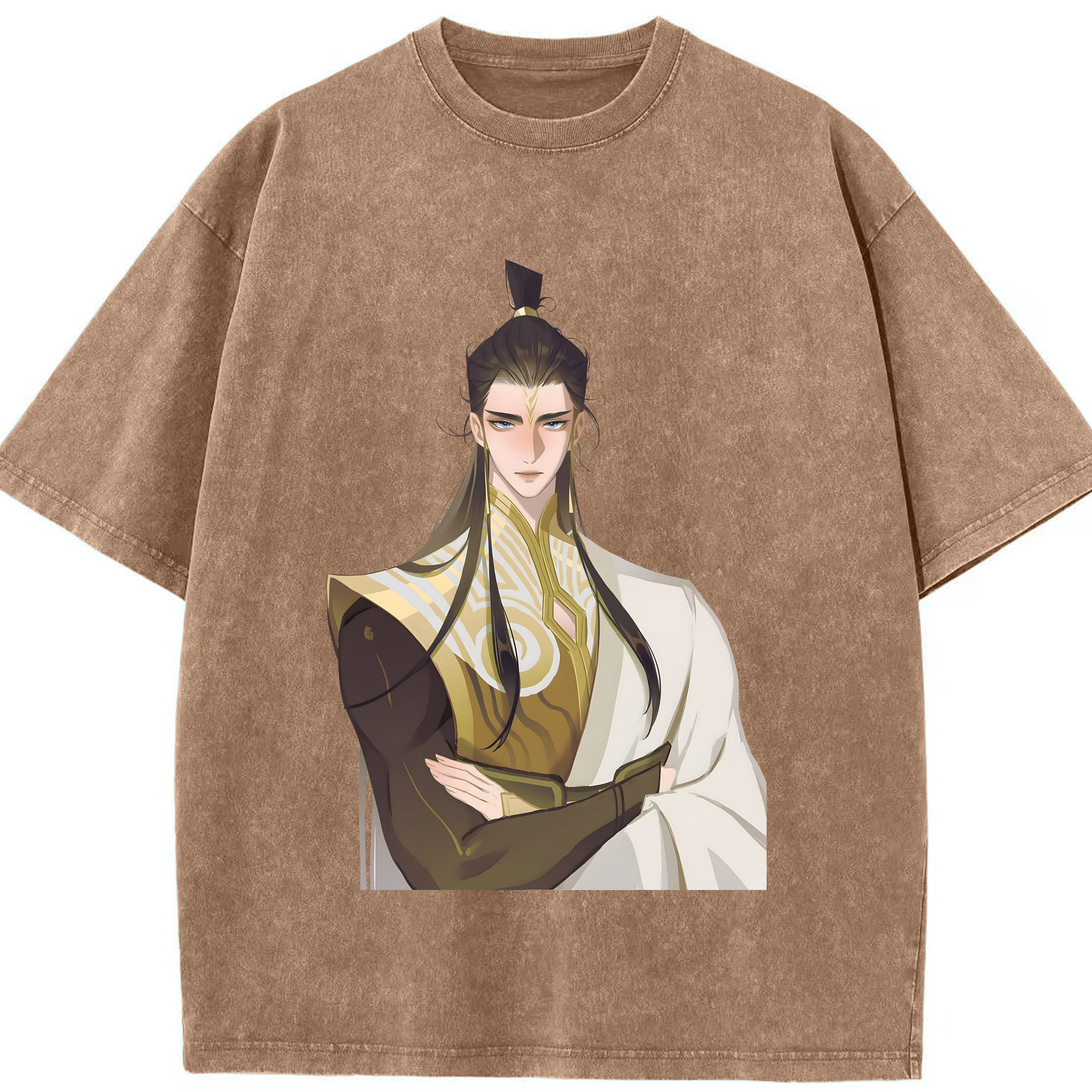 （画像用） Ne Zha 2 ナタ 魔童の大暴れ 綿100% ヴィンテージ風 半袖Tシャツ（フロントプリント）