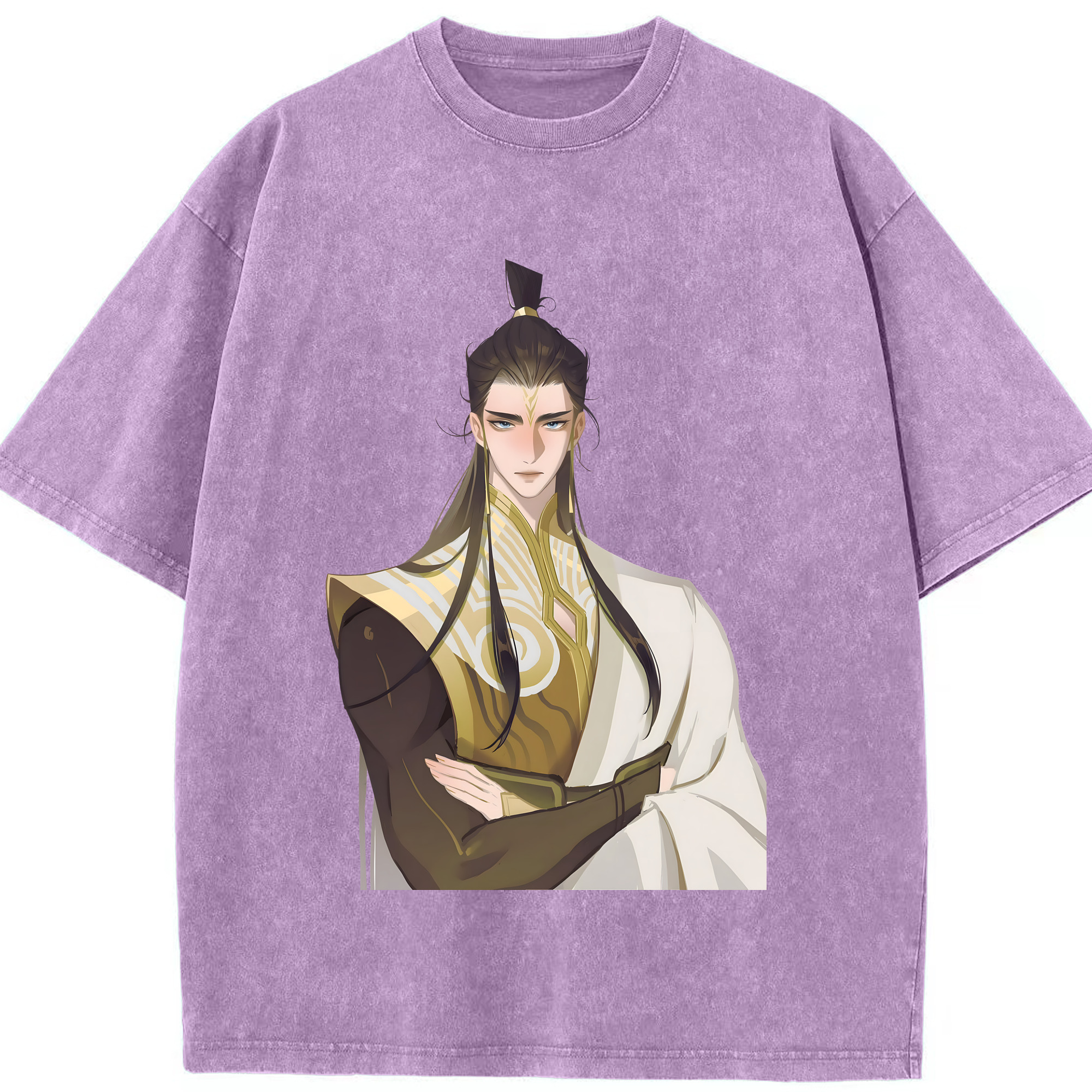 （画像用） Ne Zha 2 ナタ 魔童の大暴れ 綿100% ヴィンテージ風 半袖Tシャツ（フロントプリント）