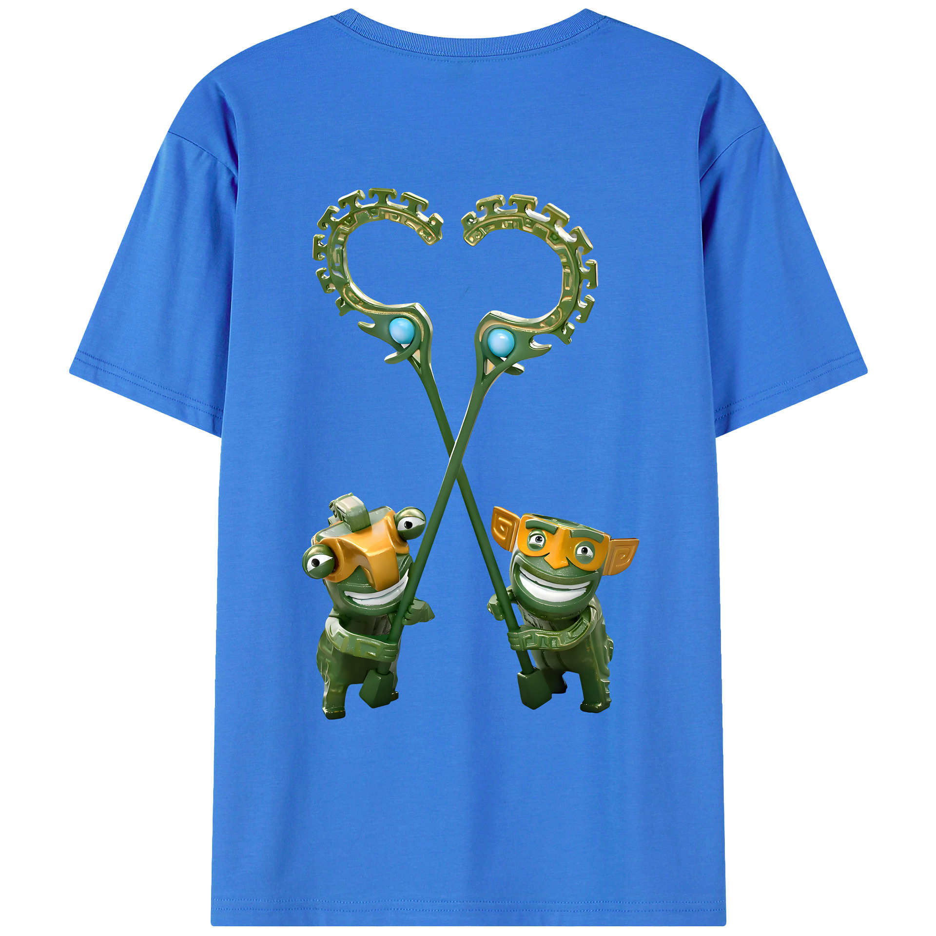 （画像用） Ne Zha 2 ナタ 魔童の大暴れ 綿100％ メンズ半袖Tシャツ（バックプリント） 通気性