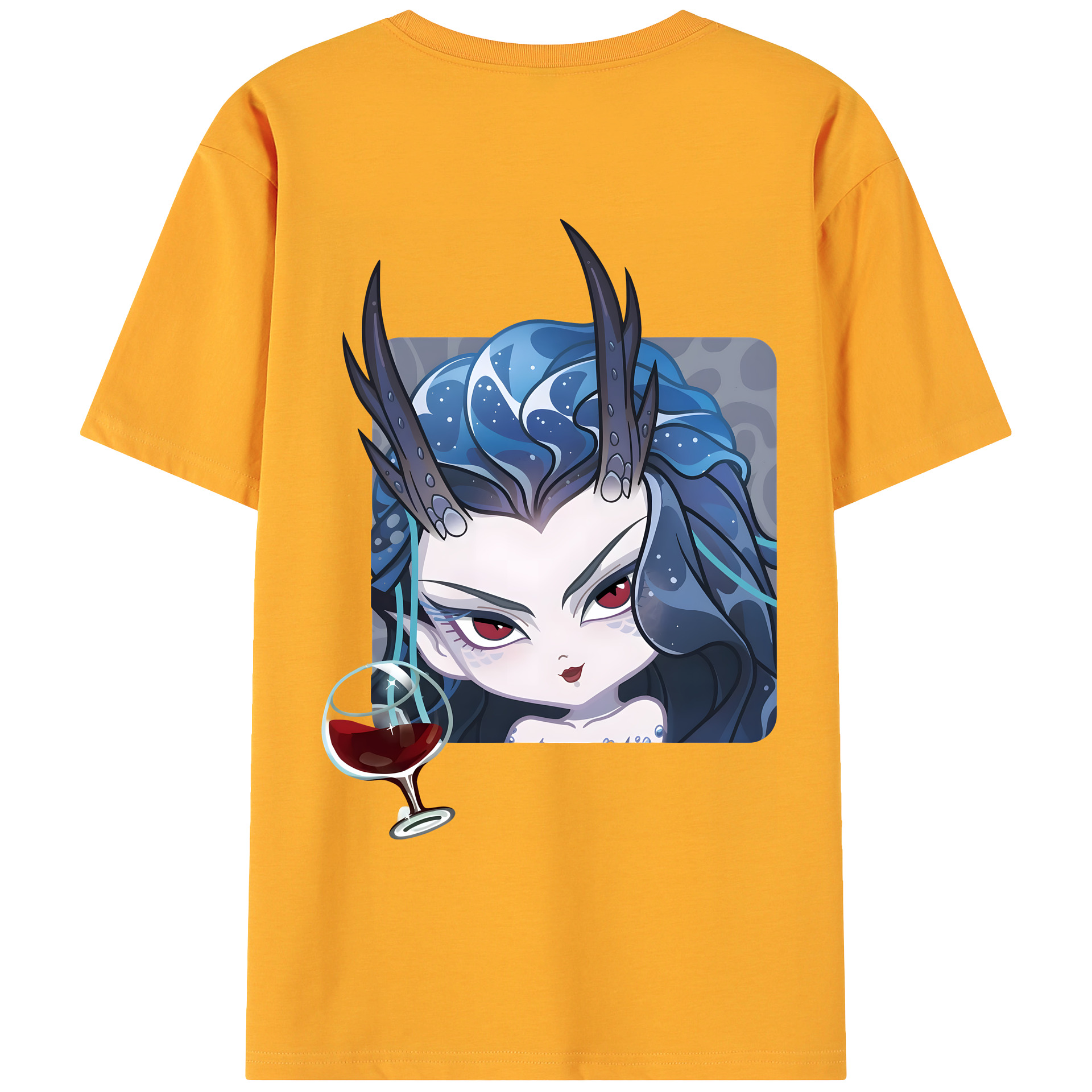 （画像用） Ne Zha 2 ナタ 魔童の大暴れ 綿100％ メンズ半袖Tシャツ（バックプリント） 通気性