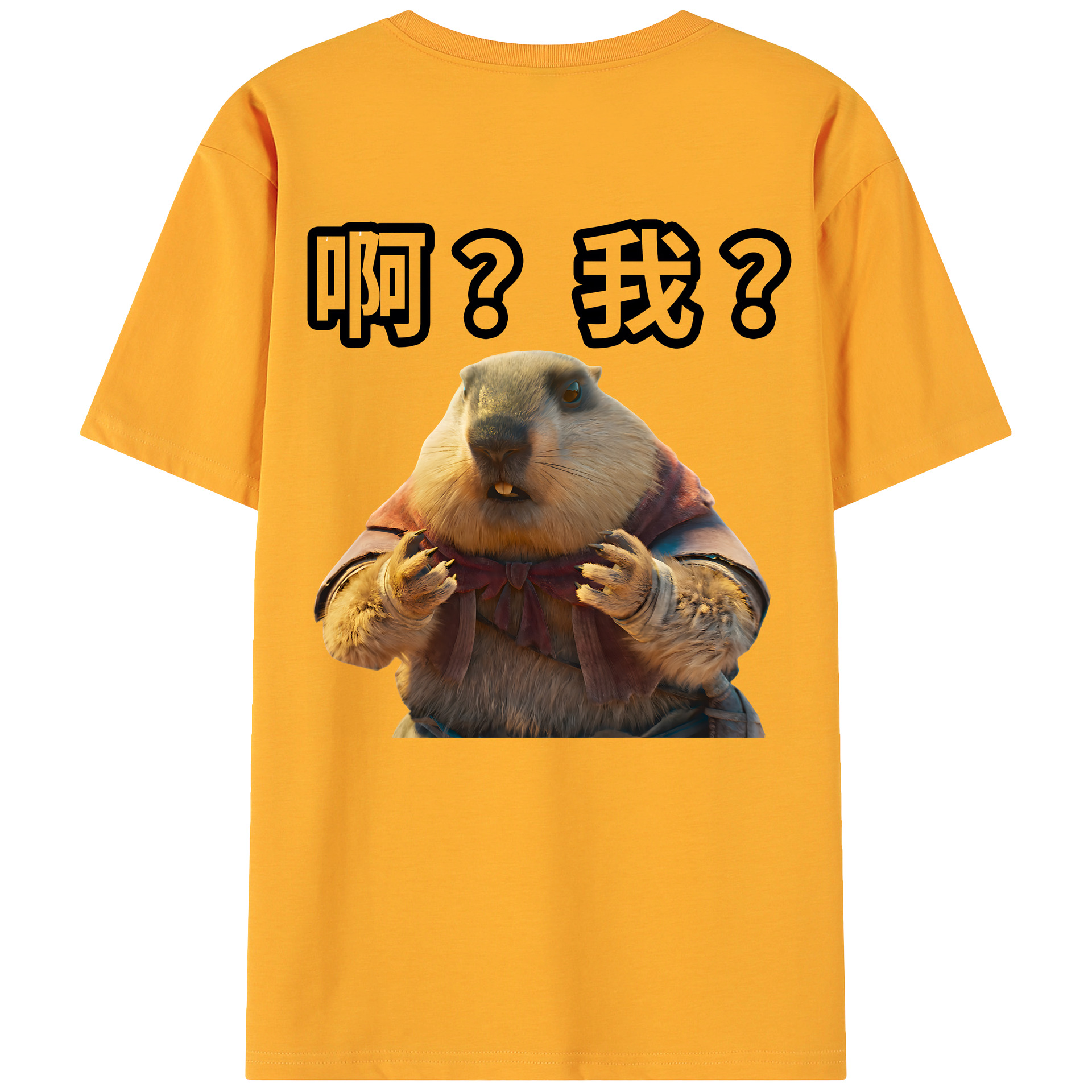 （画像用） Ne Zha 2 ナタ 魔童の大暴れ 綿100％ メンズ半袖Tシャツ（バックプリント） 通気性