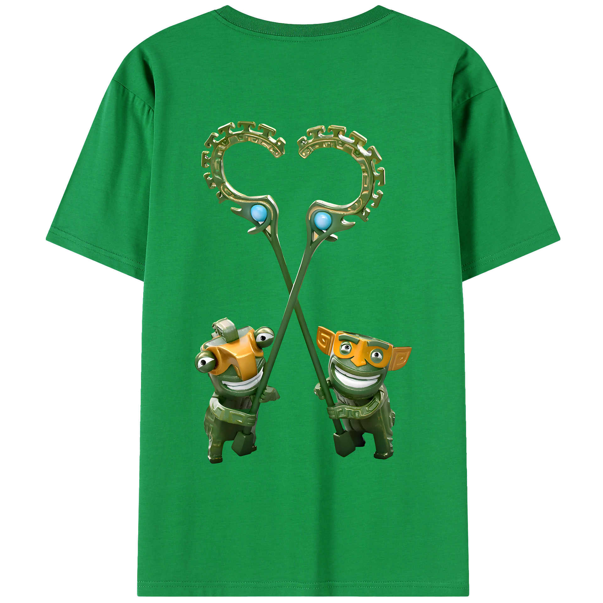 （画像用） Ne Zha 2 ナタ 魔童の大暴れ 綿100％ メンズ半袖Tシャツ（バックプリント） 通気性