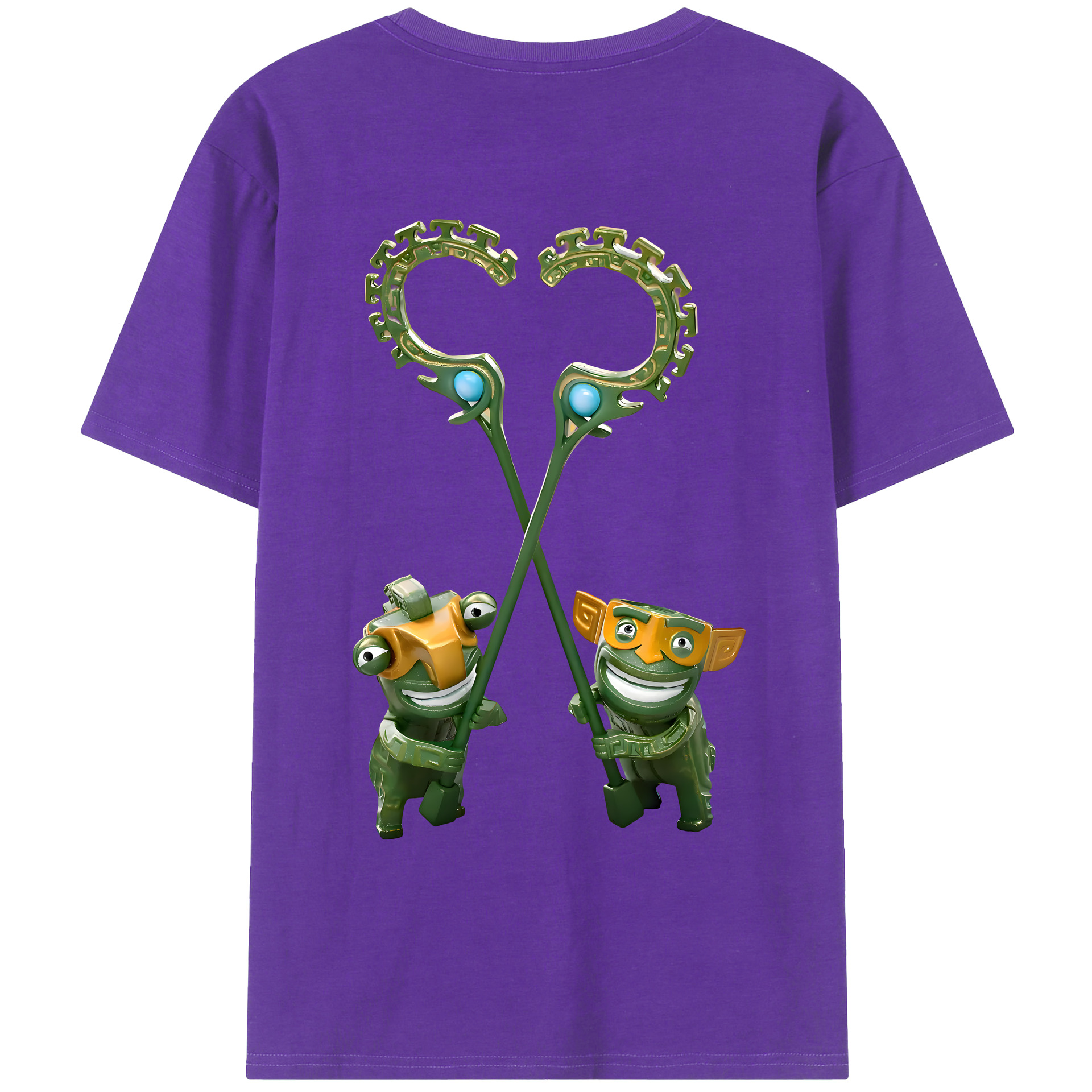 （画像用） Ne Zha 2 ナタ 魔童の大暴れ 綿100％ メンズ半袖Tシャツ（バックプリント） 通気性