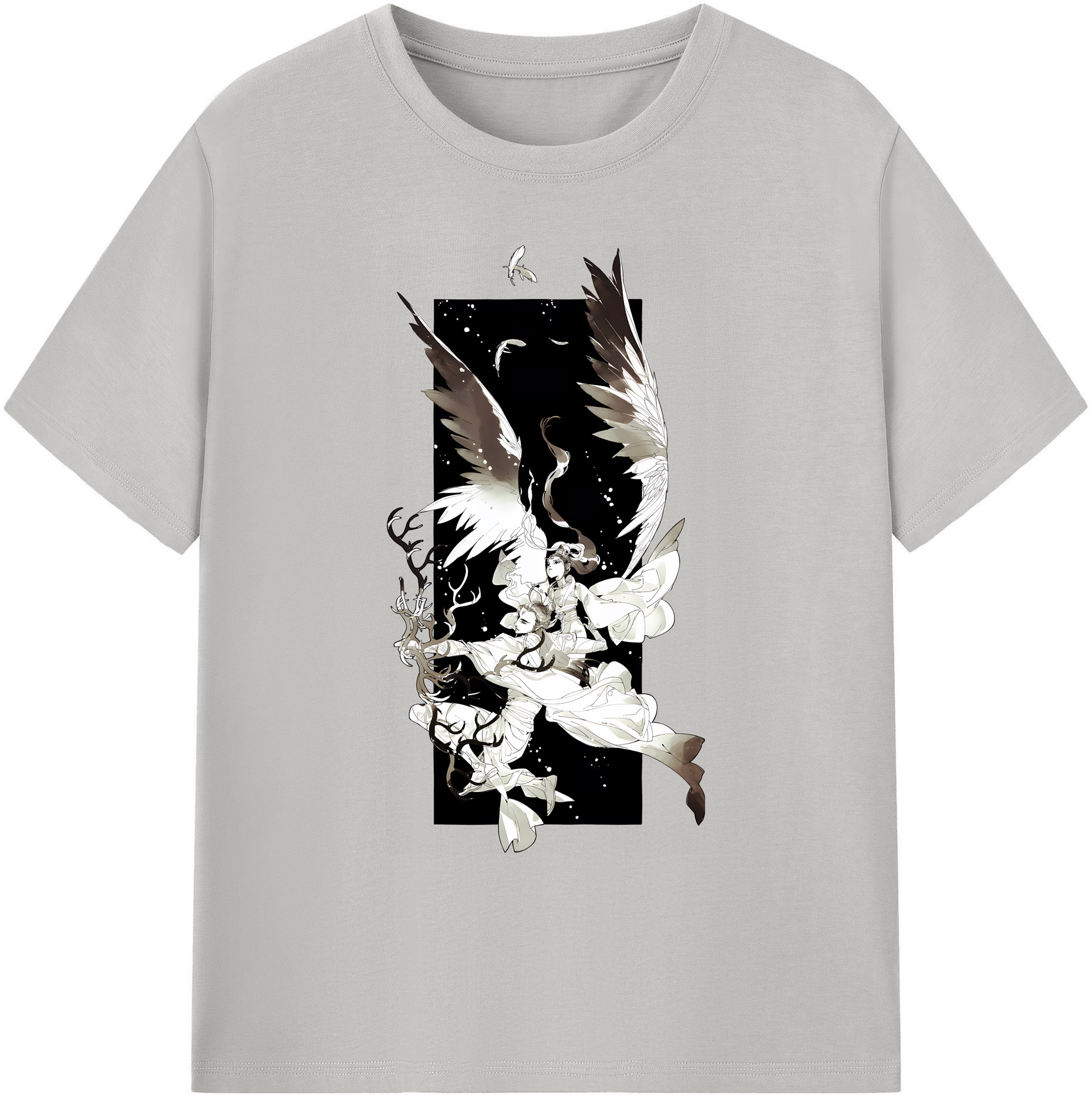 （画像用） Ne Zha 2 ナタ 魔童の大暴れ 綿100％ メンズ半袖Tシャツ｜肌触りやわらか＆通気性
