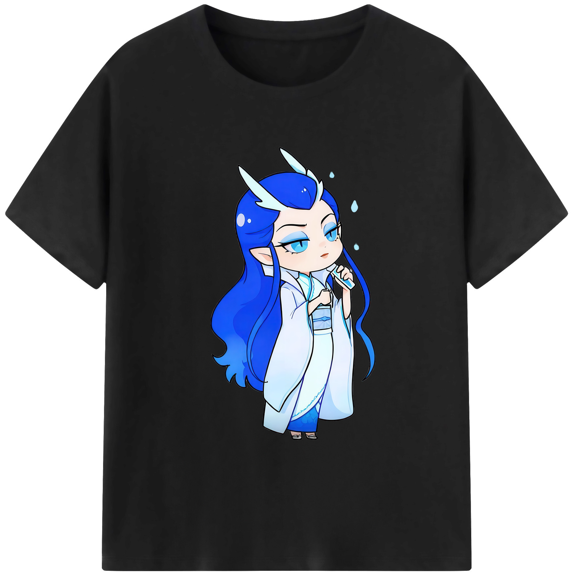 （画像用） Ne Zha 2 ナタ 魔童の大暴れ 綿100％ メンズ半袖Tシャツ｜肌触りやわらか＆通気性