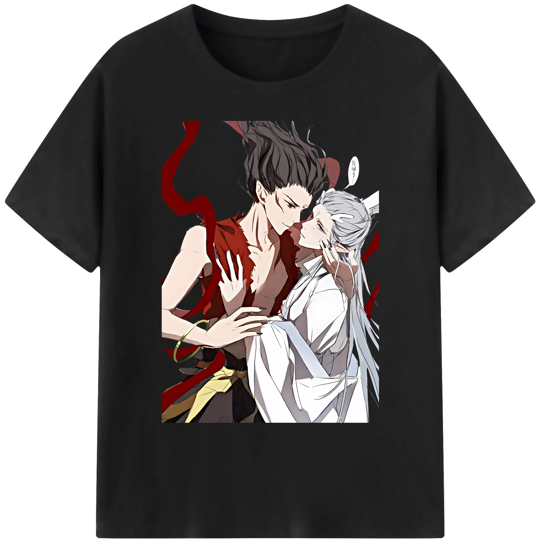 （画像用） Ne Zha 2 ナタ 魔童の大暴れ 綿100％ メンズ半袖Tシャツ｜肌触りやわらか＆通気性
