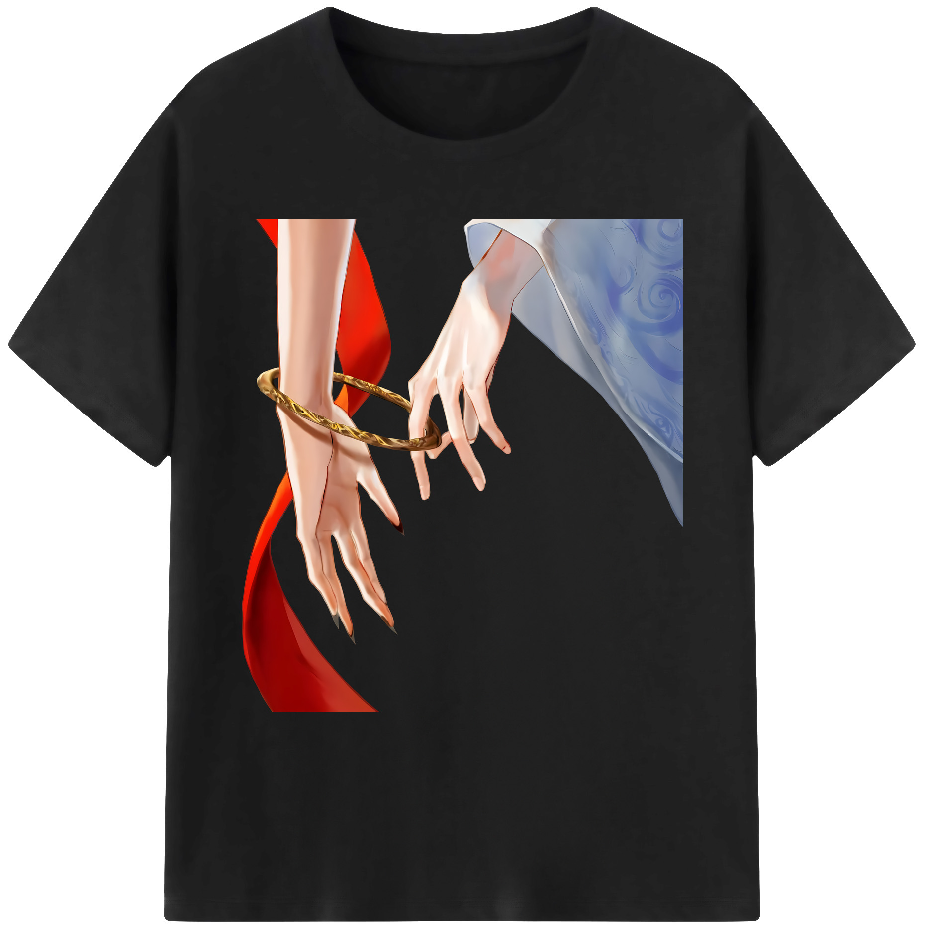 （画像用） Ne Zha 2 ナタ 魔童の大暴れ 綿100％ メンズ半袖Tシャツ｜肌触りやわらか＆通気性