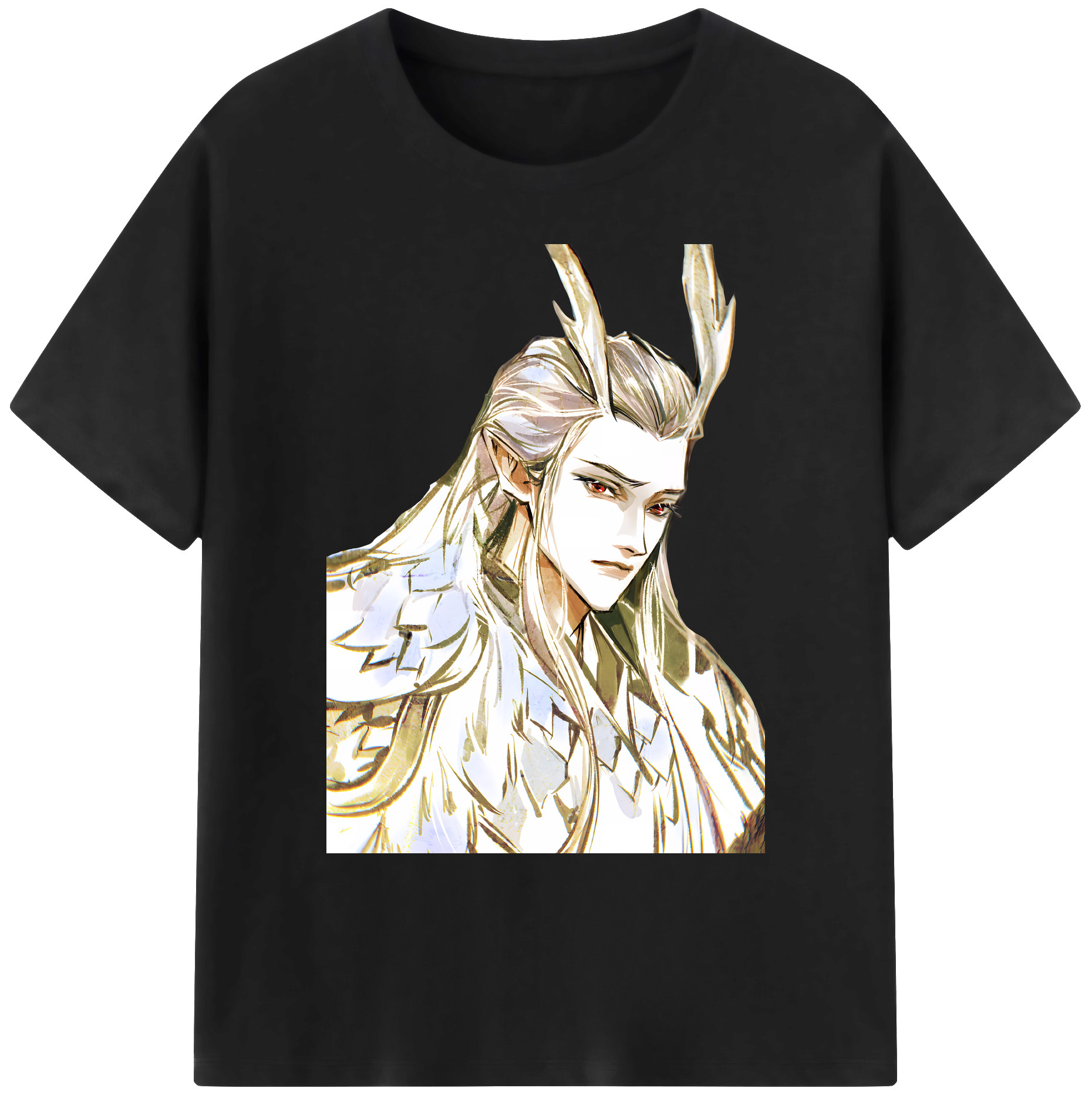 （画像用） Ne Zha 2 ナタ 魔童の大暴れ 綿100％ メンズ半袖Tシャツ｜肌触りやわらか＆通気性