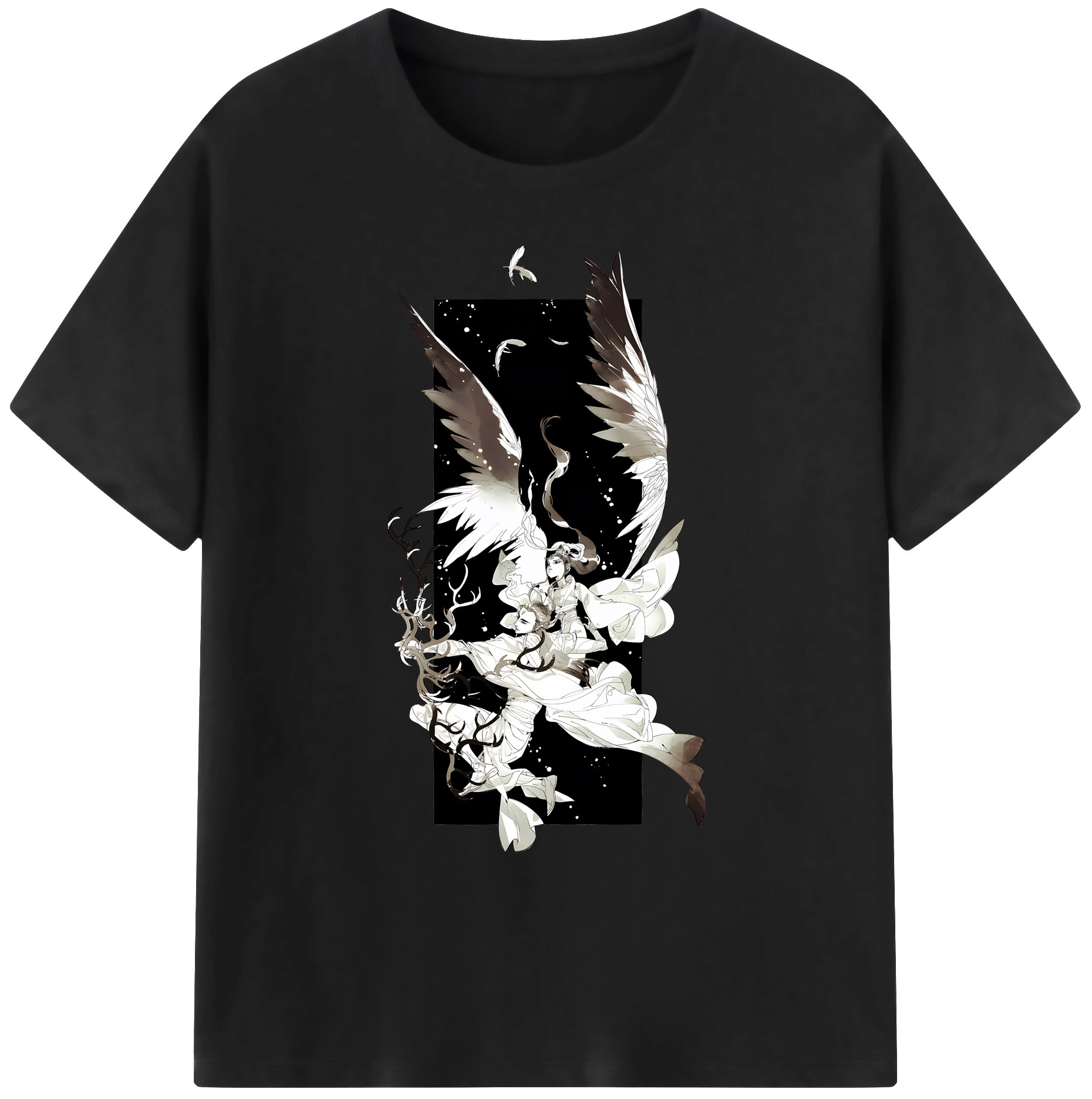 （画像用） Ne Zha 2 ナタ 魔童の大暴れ 綿100％ メンズ半袖Tシャツ｜肌触りやわらか＆通気性