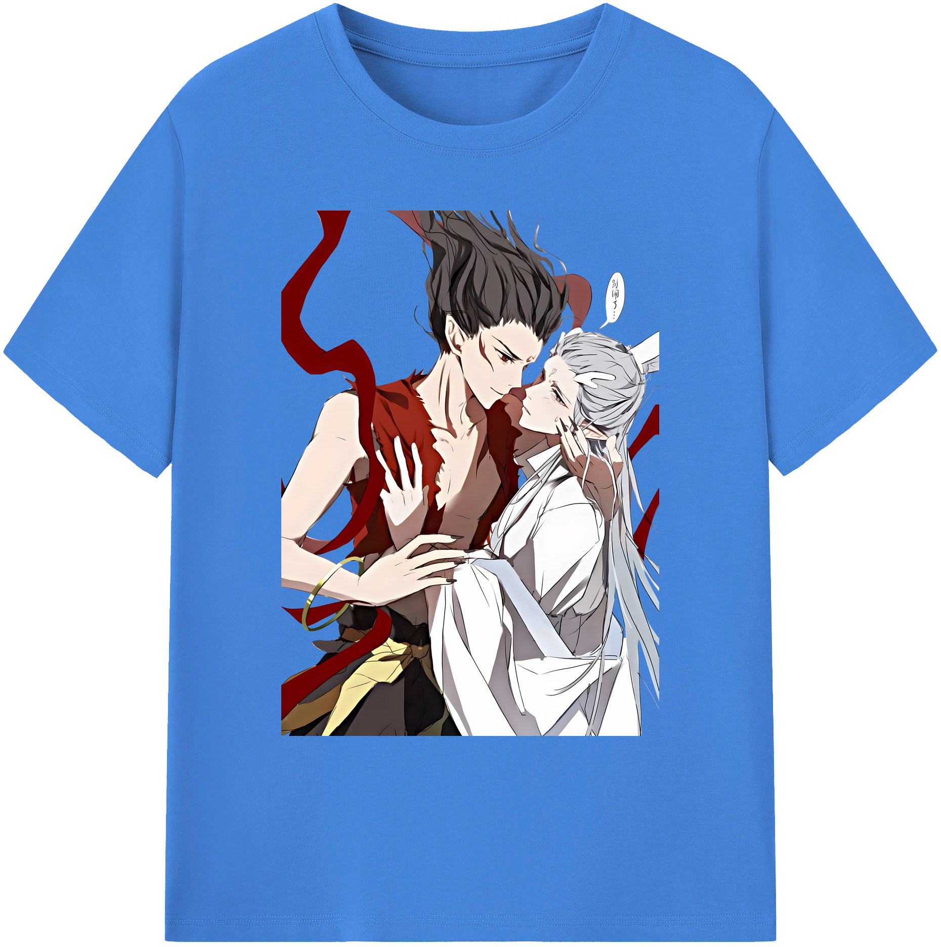 （画像用） Ne Zha 2 ナタ 魔童の大暴れ 綿100％ メンズ半袖Tシャツ｜肌触りやわらか＆通気性