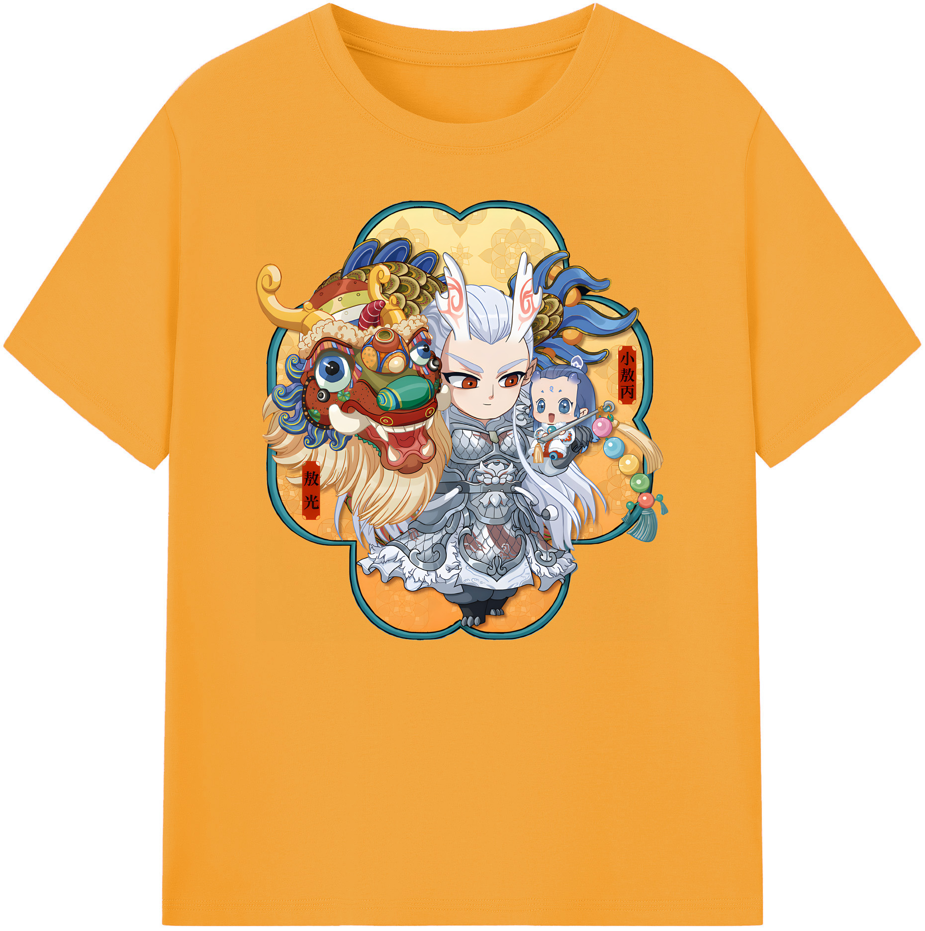 （画像用） Ne Zha 2 ナタ 魔童の大暴れ 綿100％ メンズ半袖Tシャツ｜肌触りやわらか＆通気性