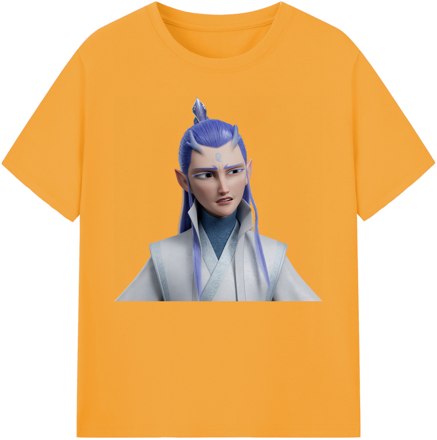 （画像用） Ne Zha 2 ナタ 魔童の大暴れ 綿100％ メンズ半袖Tシャツ｜肌触りやわらか＆通気性