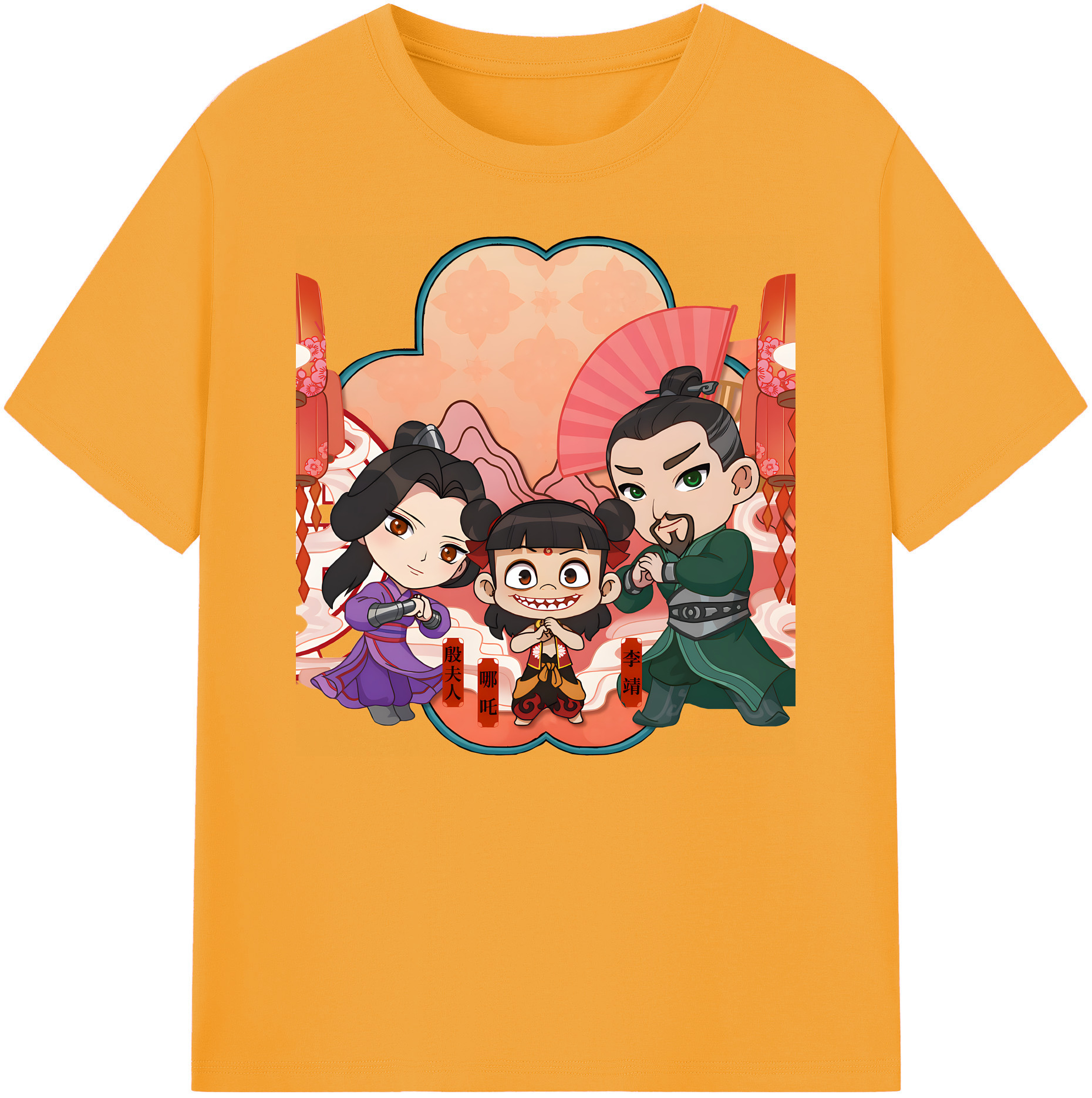 （画像用） Ne Zha 2 ナタ 魔童の大暴れ 綿100％ メンズ半袖Tシャツ｜肌触りやわらか＆通気性