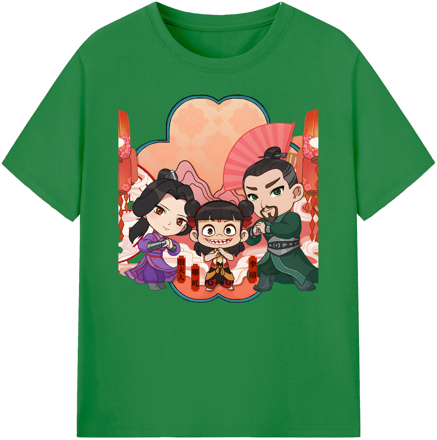 （画像用） Ne Zha 2 ナタ 魔童の大暴れ 綿100％ メンズ半袖Tシャツ｜肌触りやわらか＆通気性