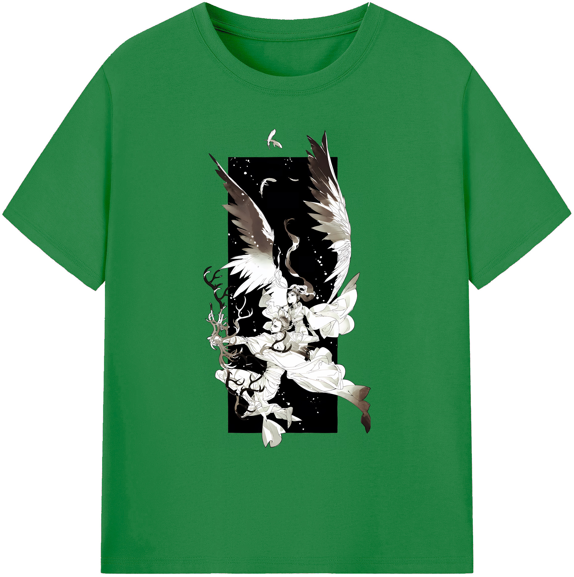 （画像用） Ne Zha 2 ナタ 魔童の大暴れ 綿100％ メンズ半袖Tシャツ｜肌触りやわらか＆通気性