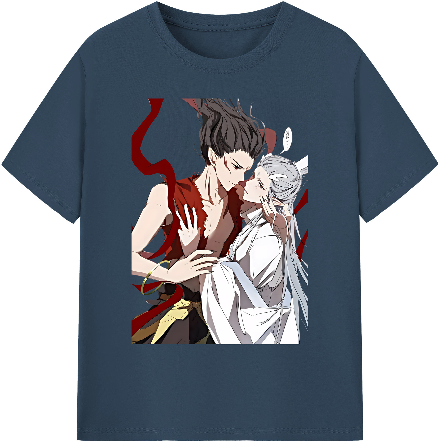 （画像用） Ne Zha 2 ナタ 魔童の大暴れ 綿100％ メンズ半袖Tシャツ｜肌触りやわらか＆通気性