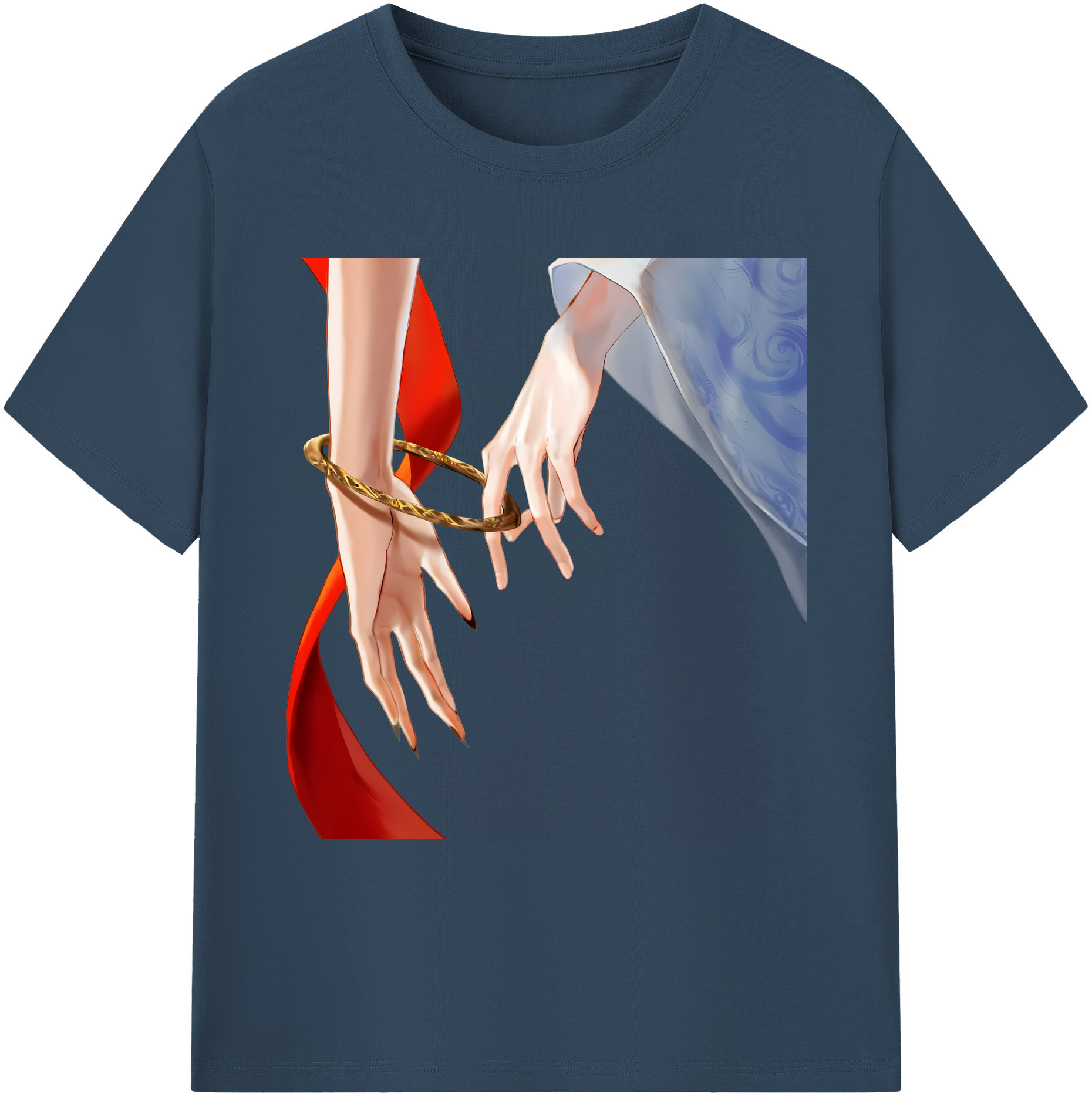 （画像用） Ne Zha 2 ナタ 魔童の大暴れ 綿100％ メンズ半袖Tシャツ｜肌触りやわらか＆通気性