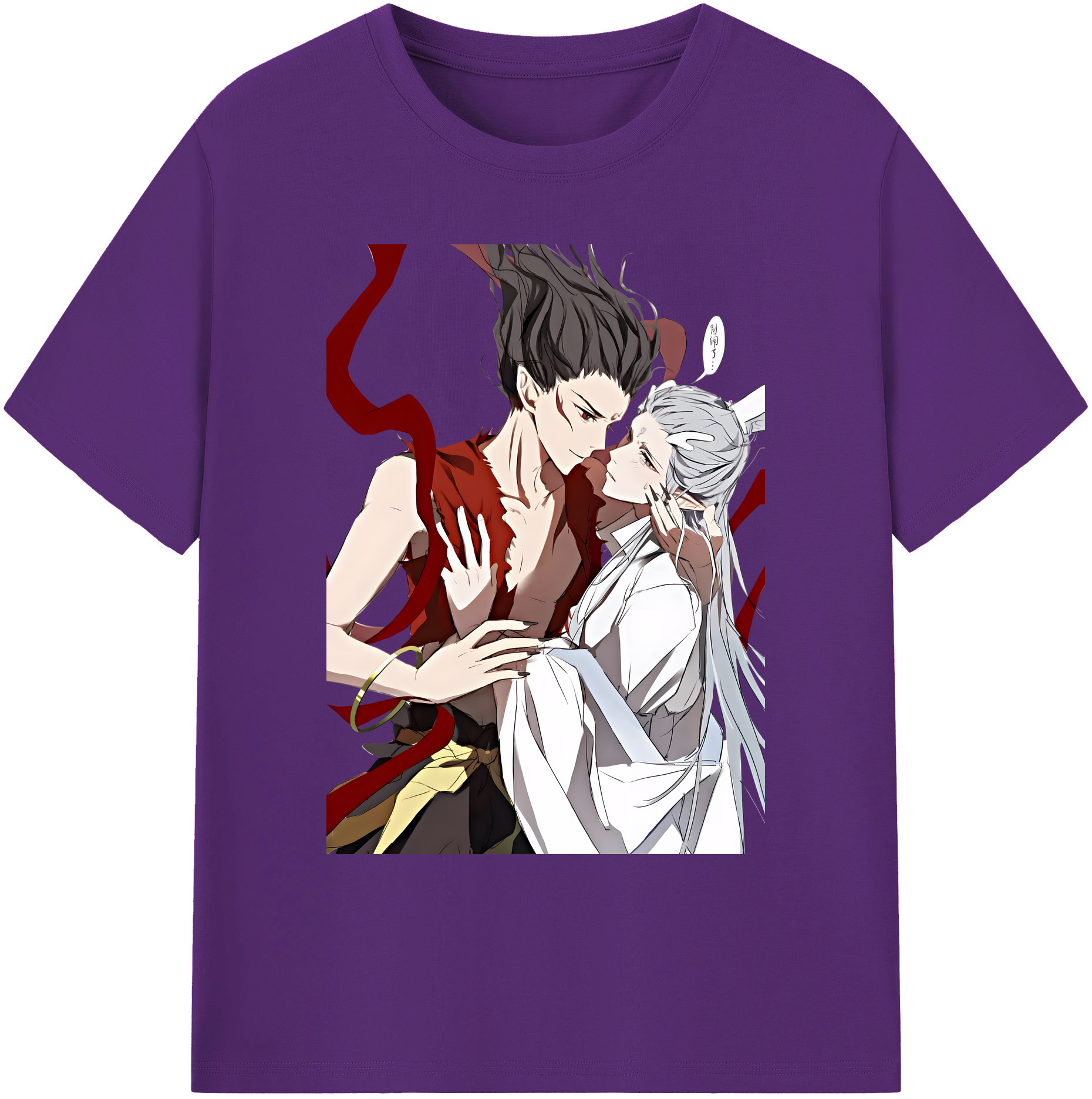 （画像用） Ne Zha 2 ナタ 魔童の大暴れ 綿100％ メンズ半袖Tシャツ｜肌触りやわらか＆通気性