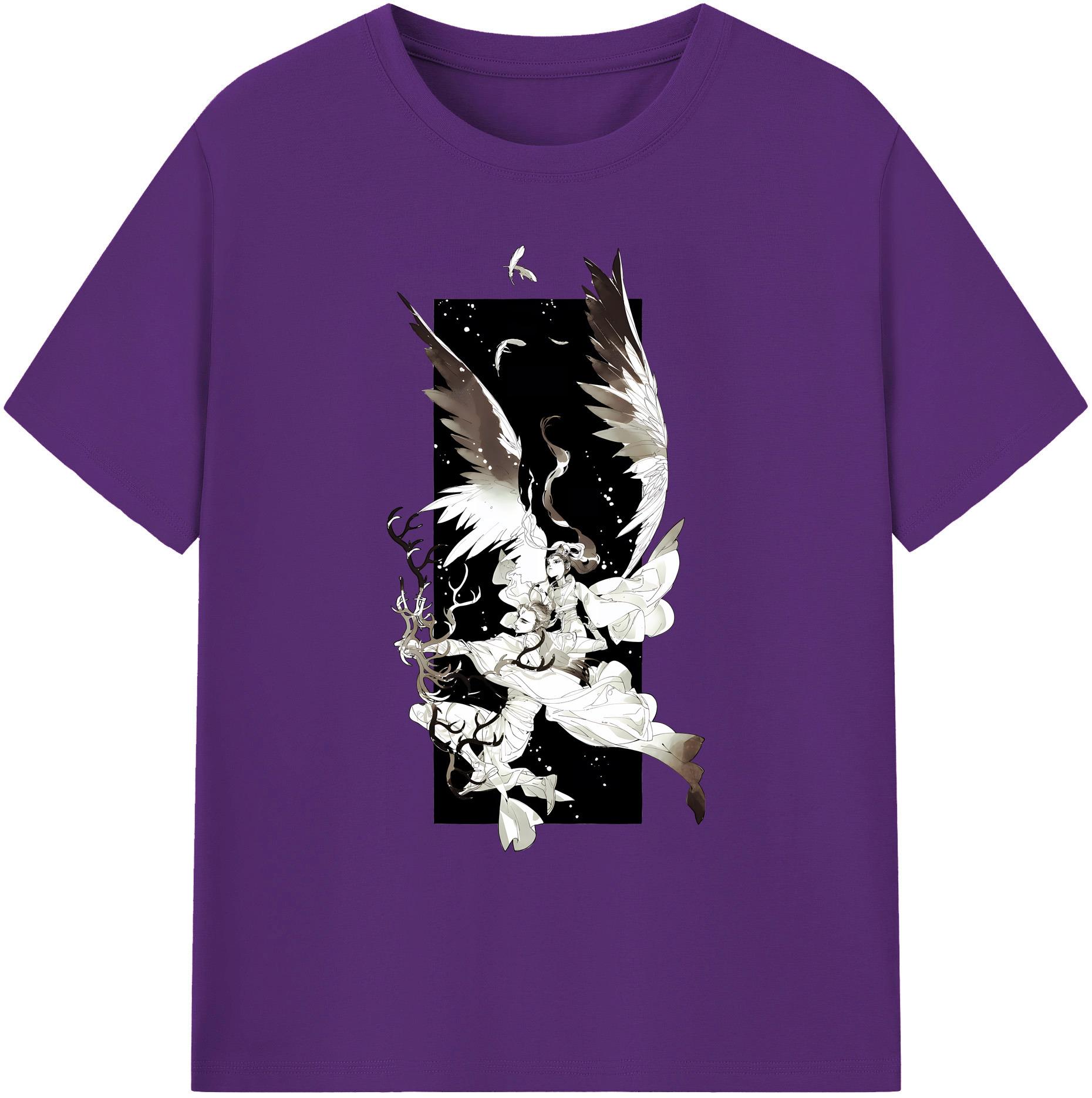 （画像用） Ne Zha 2 ナタ 魔童の大暴れ 綿100％ メンズ半袖Tシャツ｜肌触りやわらか＆通気性