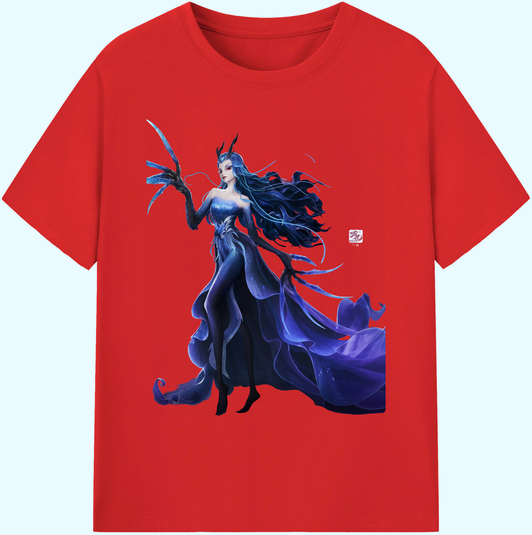 （画像用） Ne Zha 2 ナタ 魔童の大暴れ 綿100％ メンズ半袖Tシャツ｜肌触りやわらか＆通気性