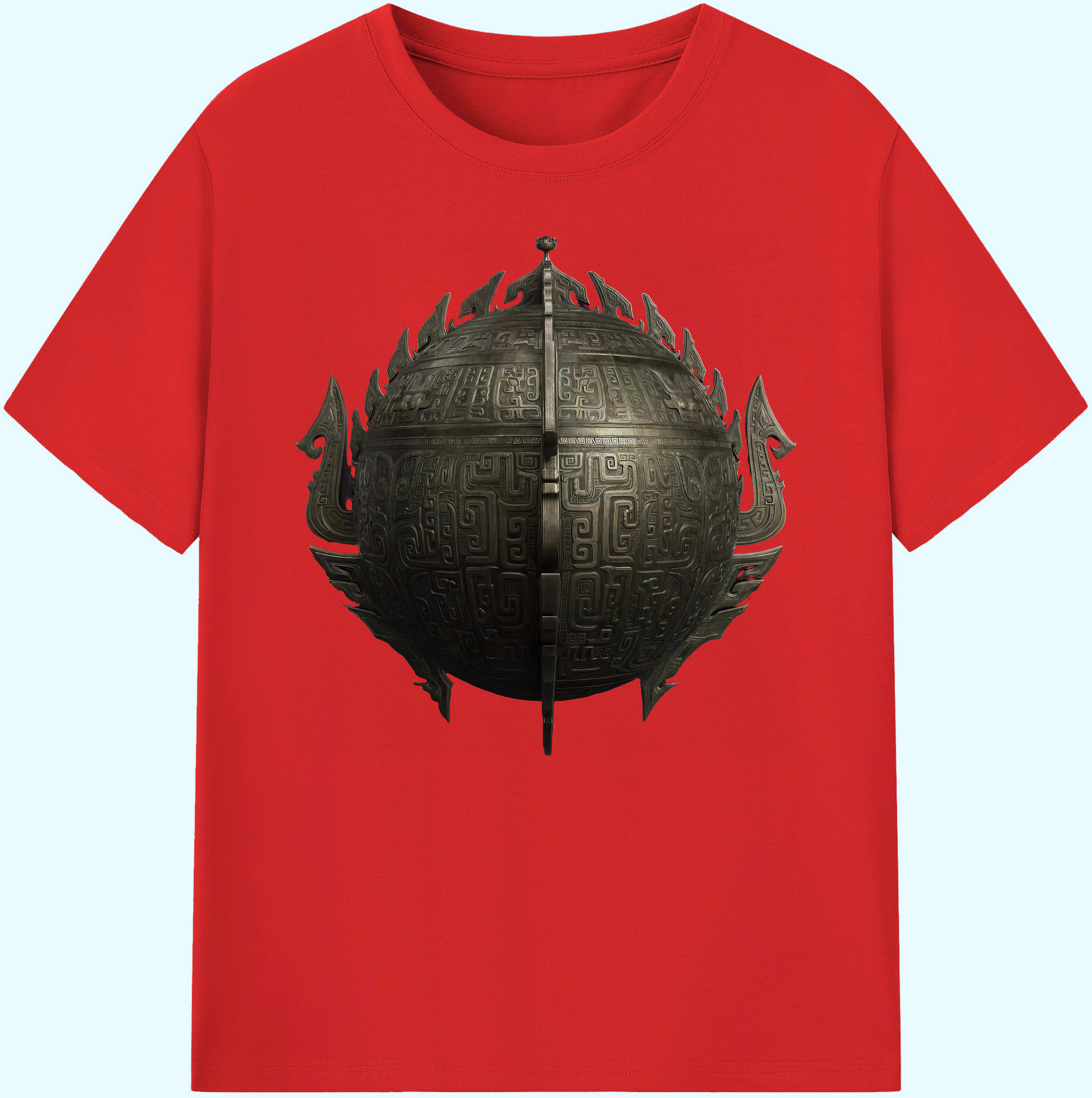 （画像用） Ne Zha 2 ナタ 魔童の大暴れ 綿100％ メンズ半袖Tシャツ｜肌触りやわらか＆通気性
