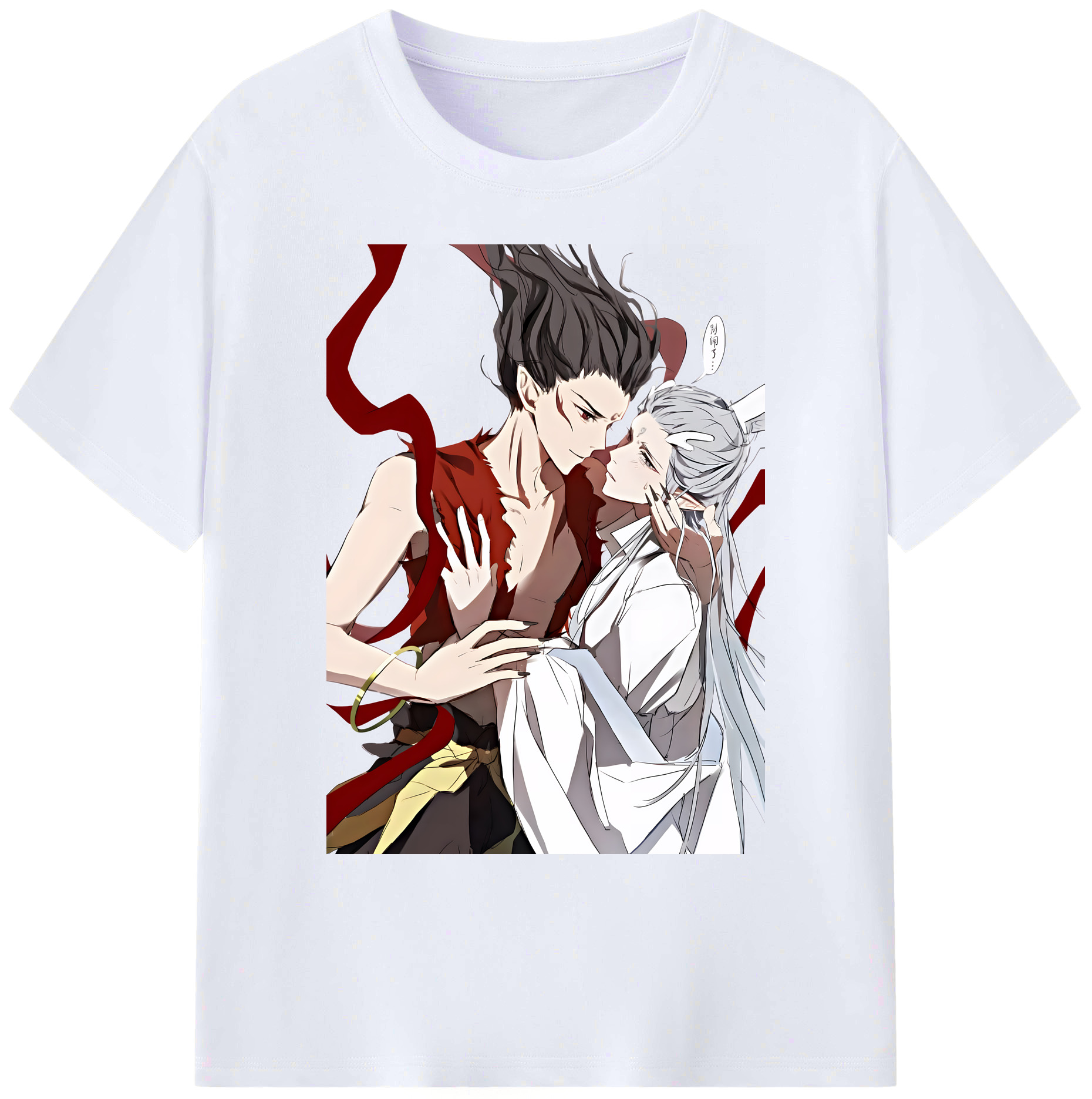 （画像用） Ne Zha 2 ナタ 魔童の大暴れ 綿100％ メンズ半袖Tシャツ｜肌触りやわらか＆通気性