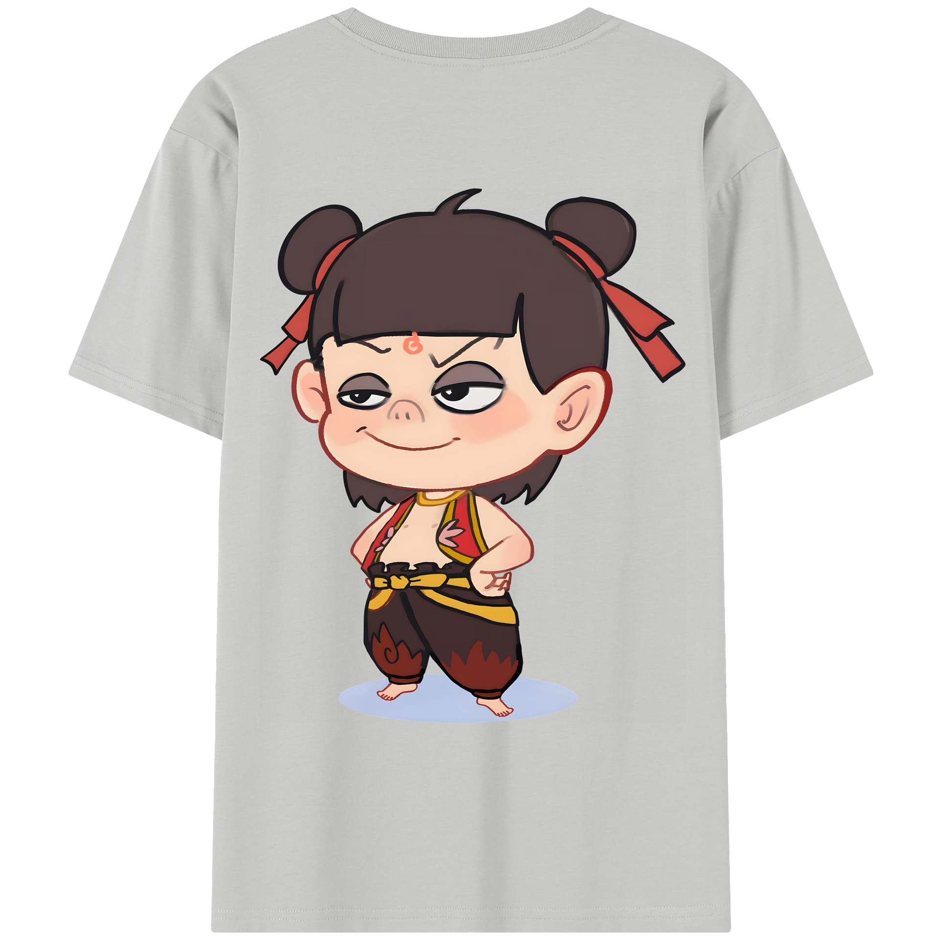（画像用） Ne Zha 2 ナタ 魔童の大暴れ レディース半袖Tシャツ(バックプリント)