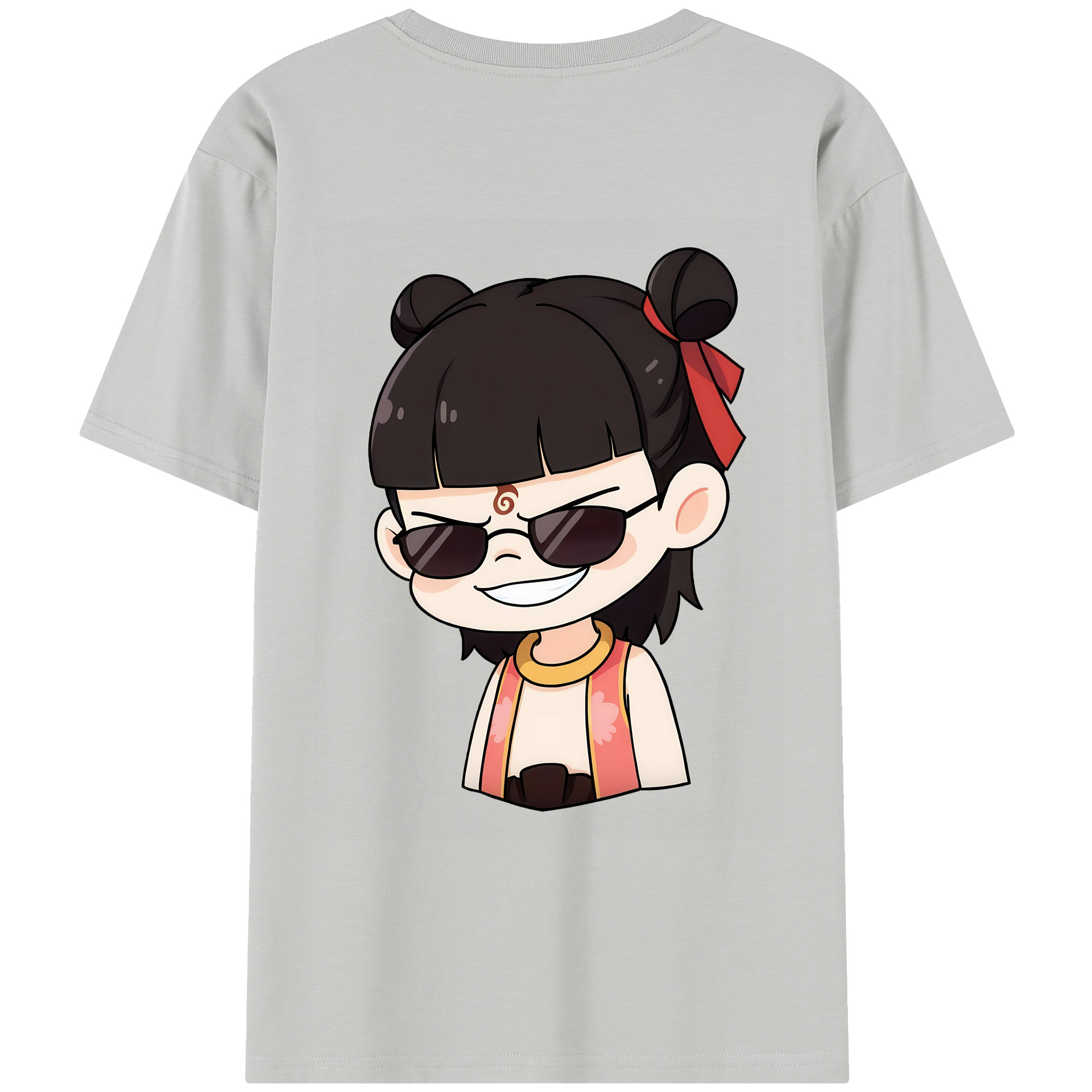 （画像用） Ne Zha 2 ナタ 魔童の大暴れ レディース半袖Tシャツ(バックプリント)