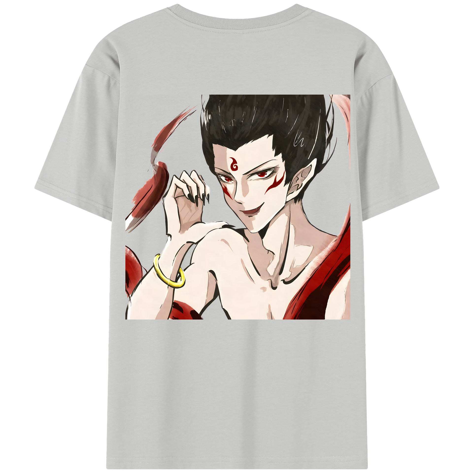 （画像用） Ne Zha 2 ナタ 魔童の大暴れ レディース半袖Tシャツ(バックプリント)