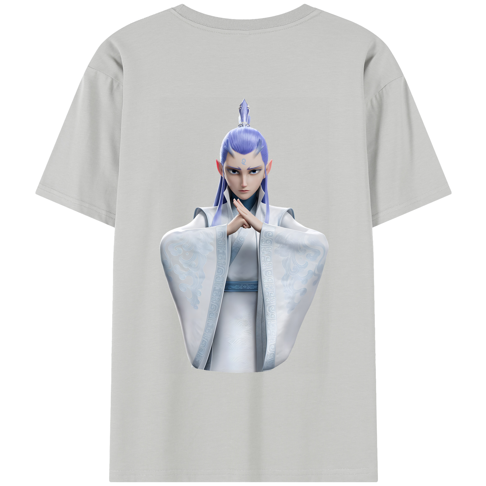 （画像用） Ne Zha 2 ナタ 魔童の大暴れ レディース半袖Tシャツ(バックプリント)