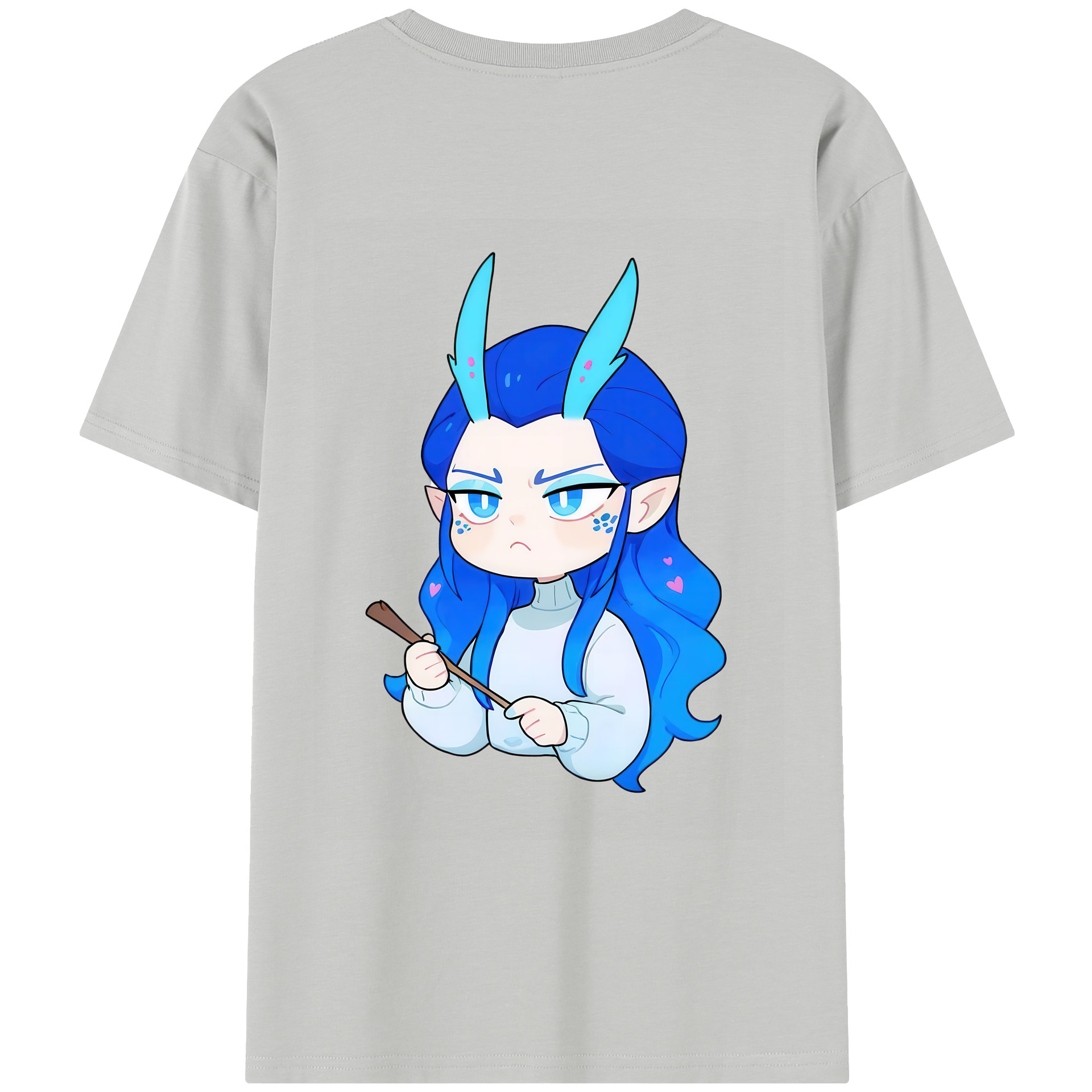 （画像用） Ne Zha 2 ナタ 魔童の大暴れ レディース半袖Tシャツ(バックプリント)