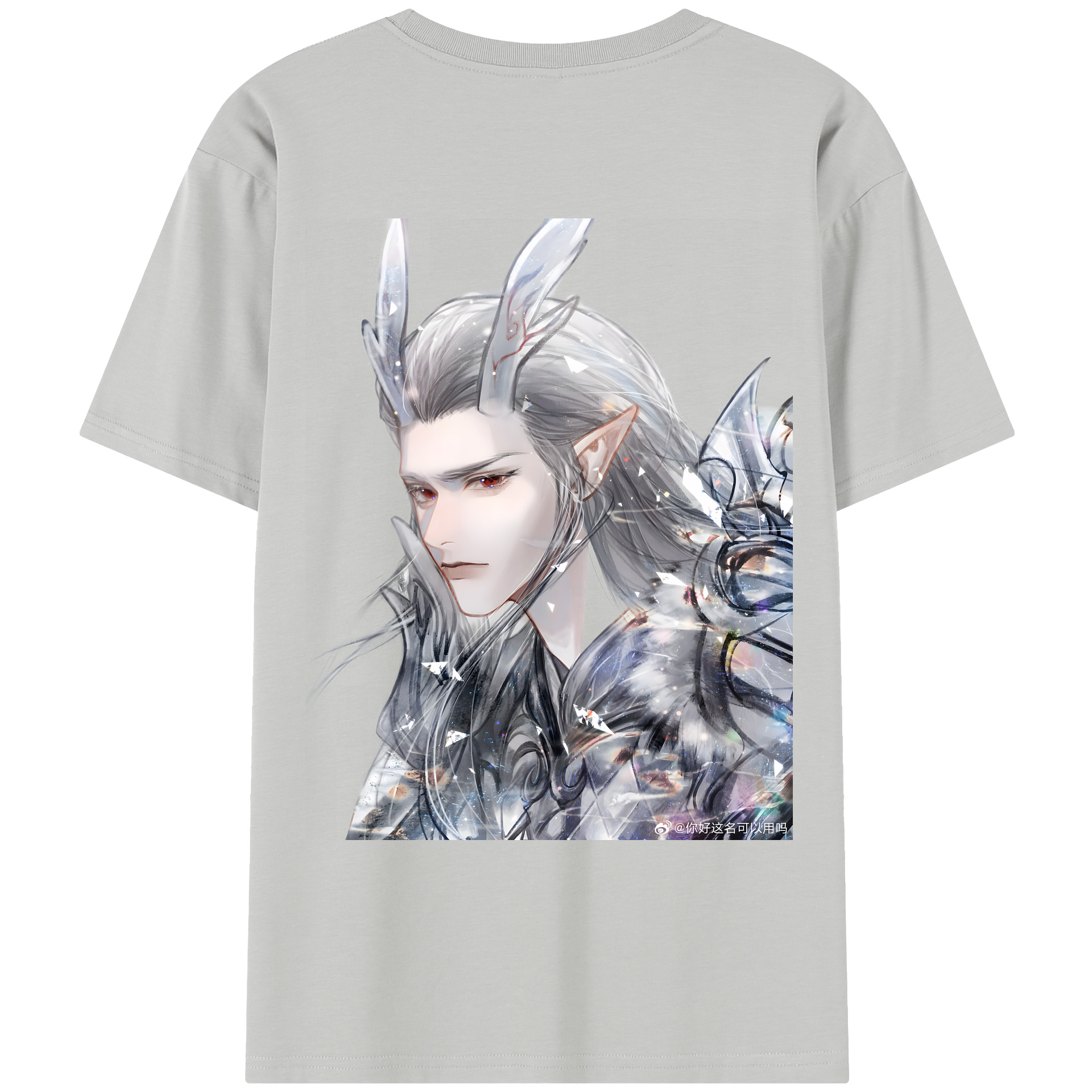 （画像用） Ne Zha 2 ナタ 魔童の大暴れ レディース半袖Tシャツ(バックプリント)