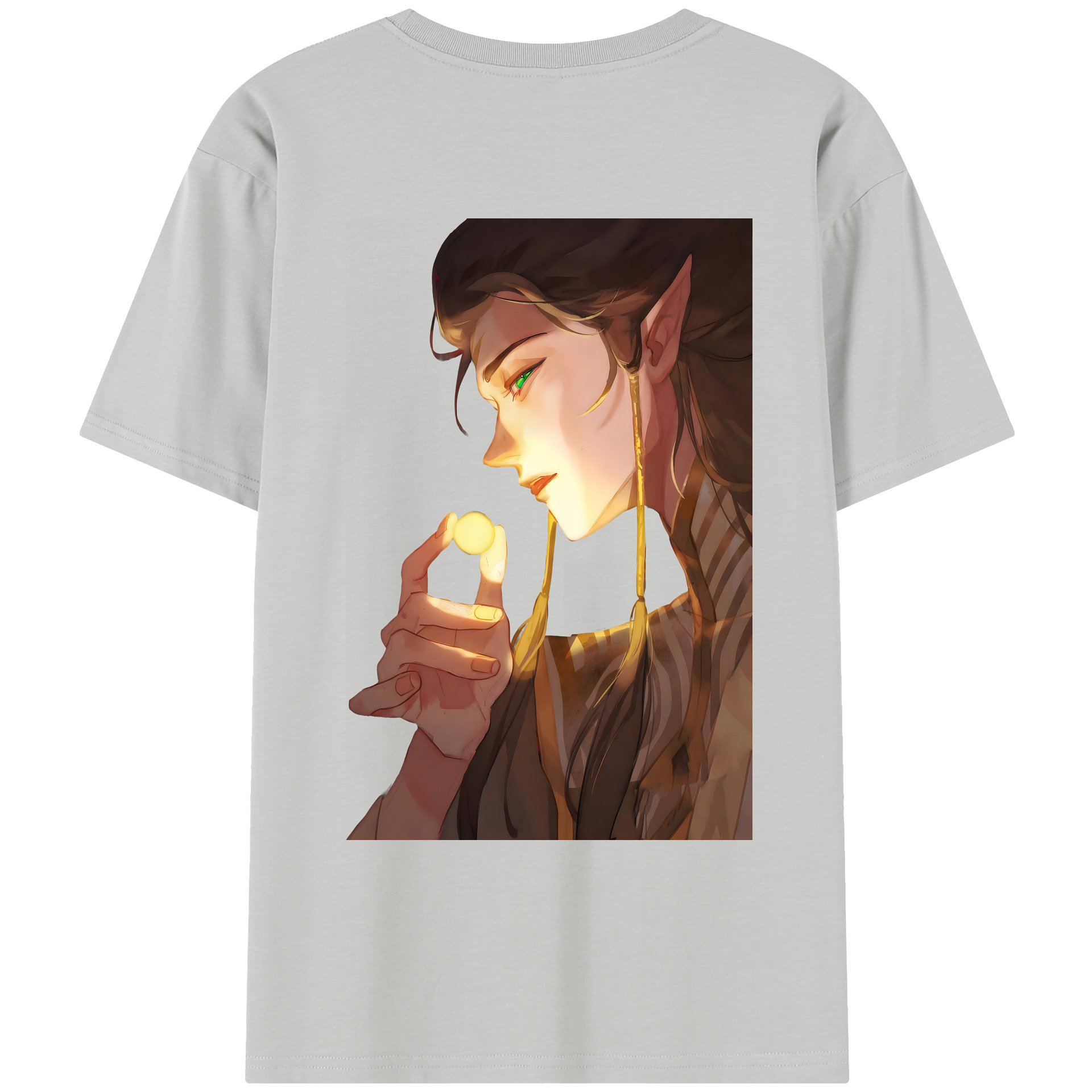 （画像用） Ne Zha 2 ナタ 魔童の大暴れ レディース半袖Tシャツ(バックプリント)
