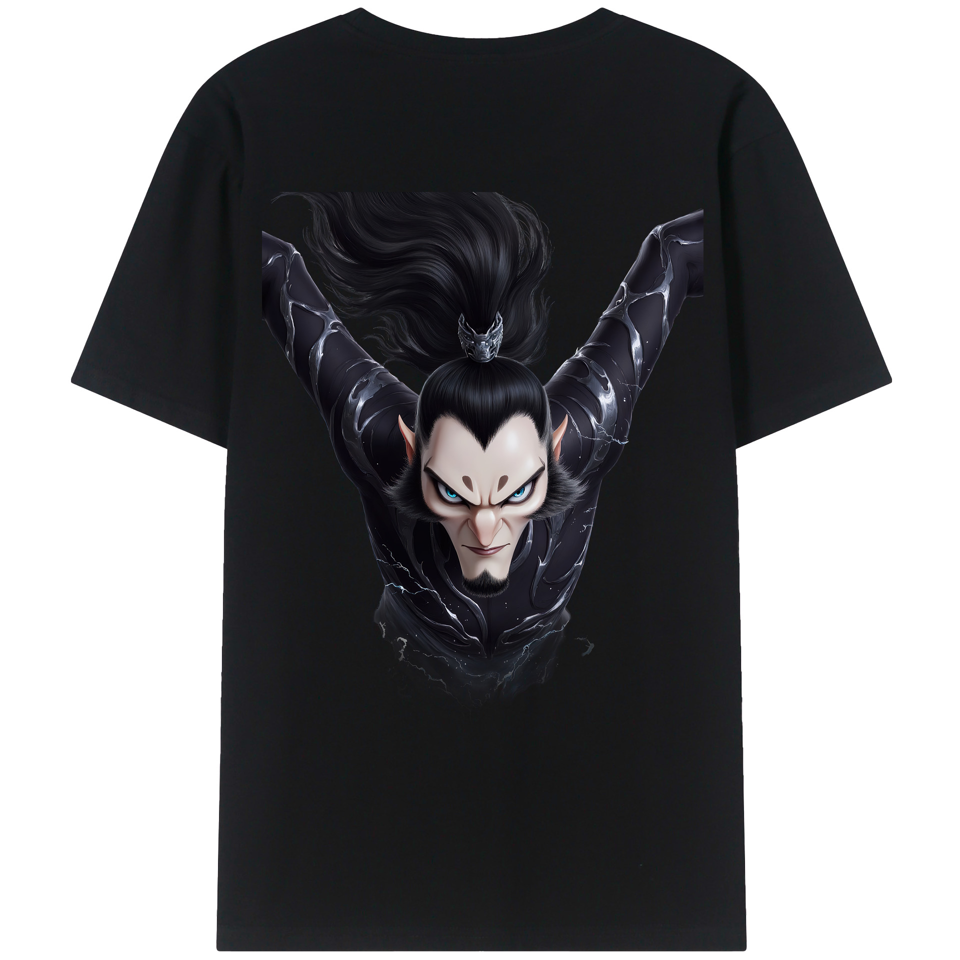 （画像用） Ne Zha 2 ナタ 魔童の大暴れ レディース半袖Tシャツ(バックプリント)