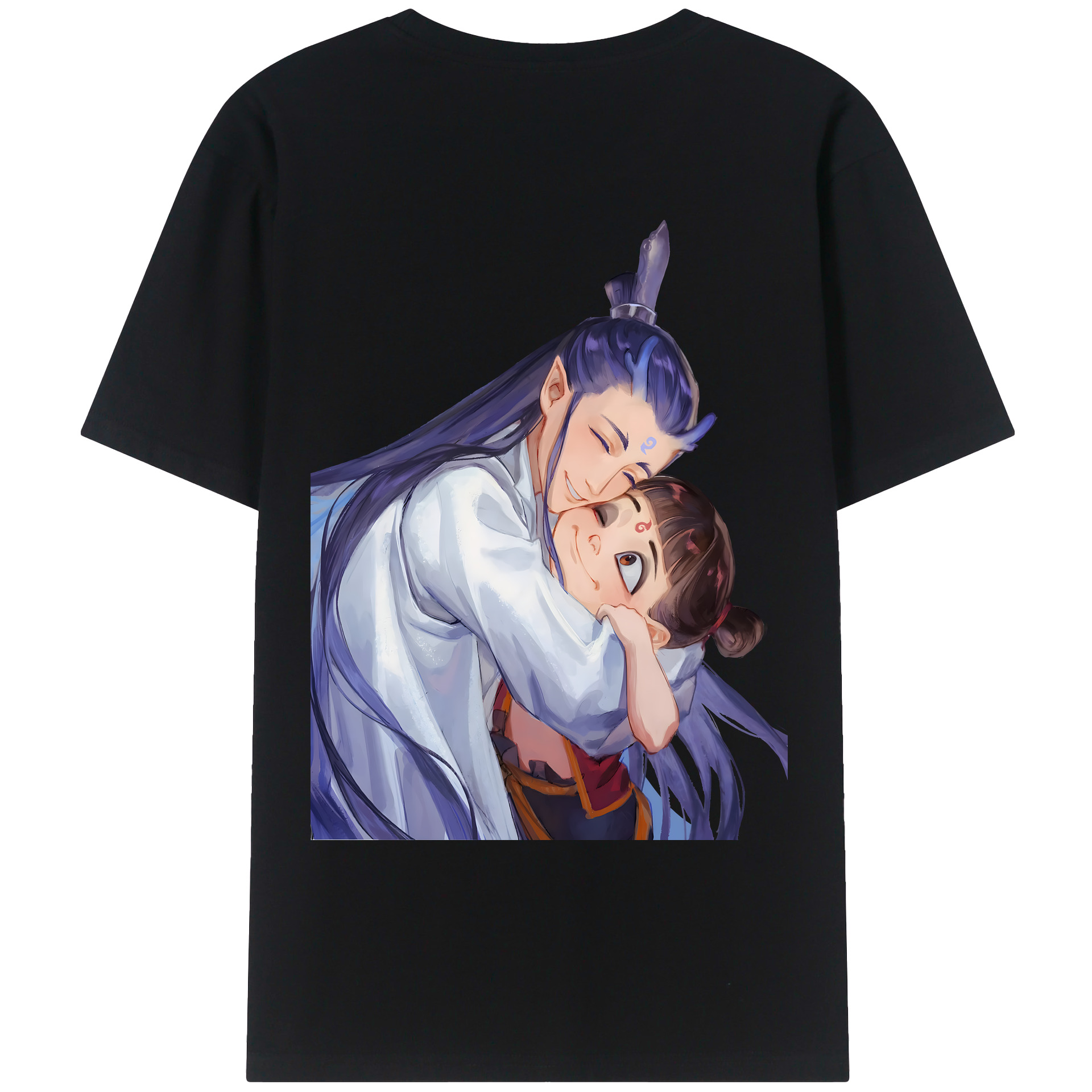 （画像用） Ne Zha 2 ナタ 魔童の大暴れ レディース半袖Tシャツ(バックプリント)