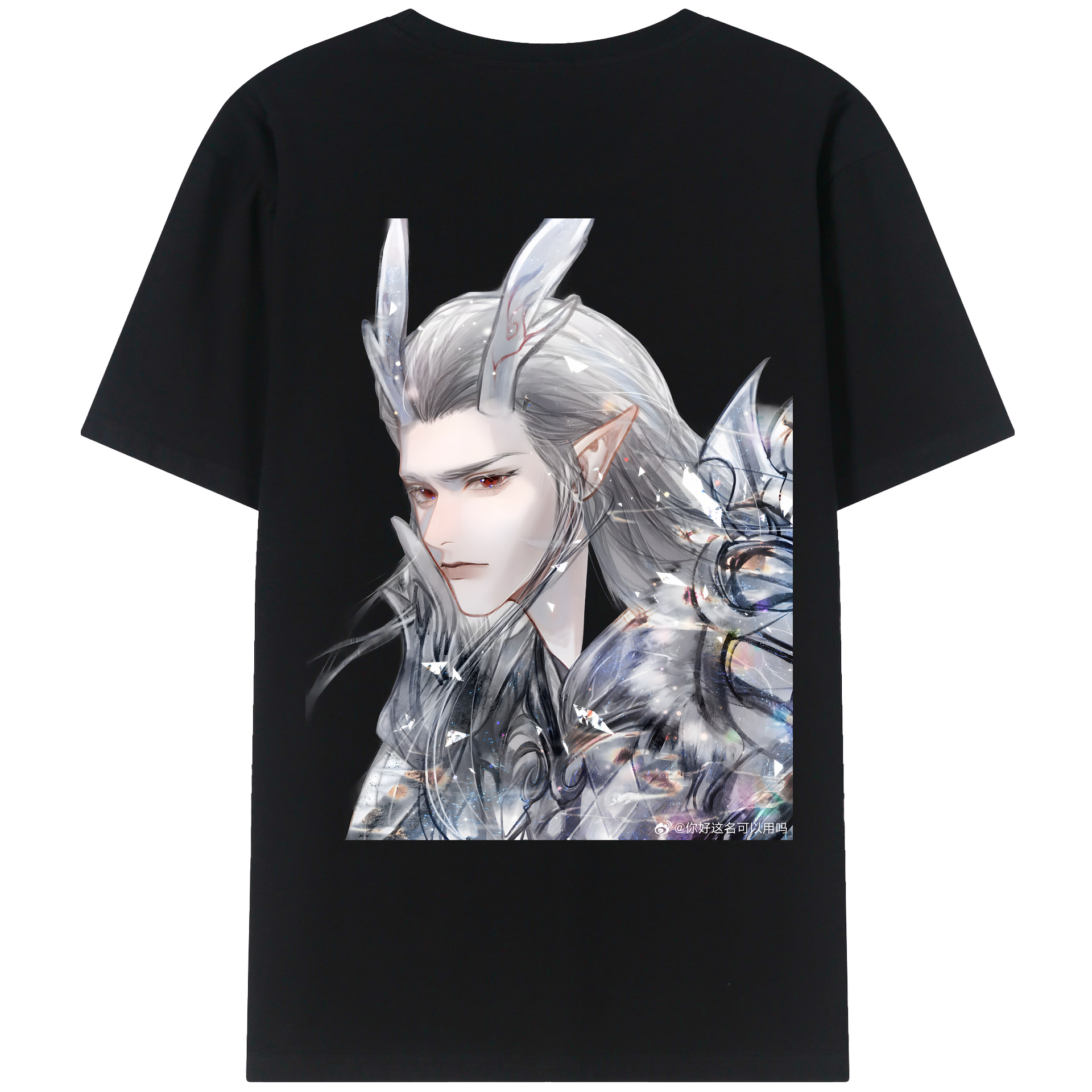 （画像用） Ne Zha 2 ナタ 魔童の大暴れ レディース半袖Tシャツ(バックプリント)