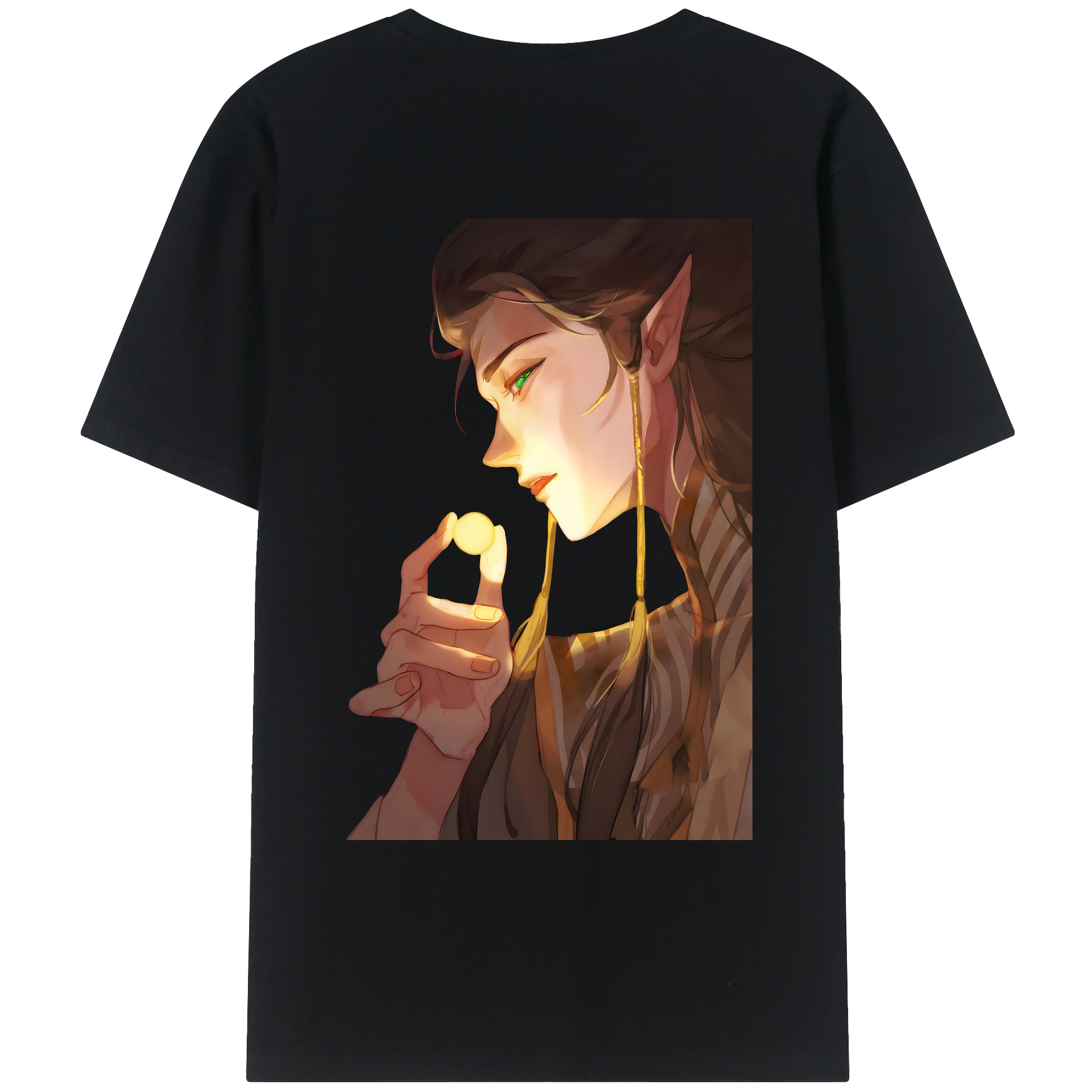 （画像用） Ne Zha 2 ナタ 魔童の大暴れ レディース半袖Tシャツ(バックプリント)