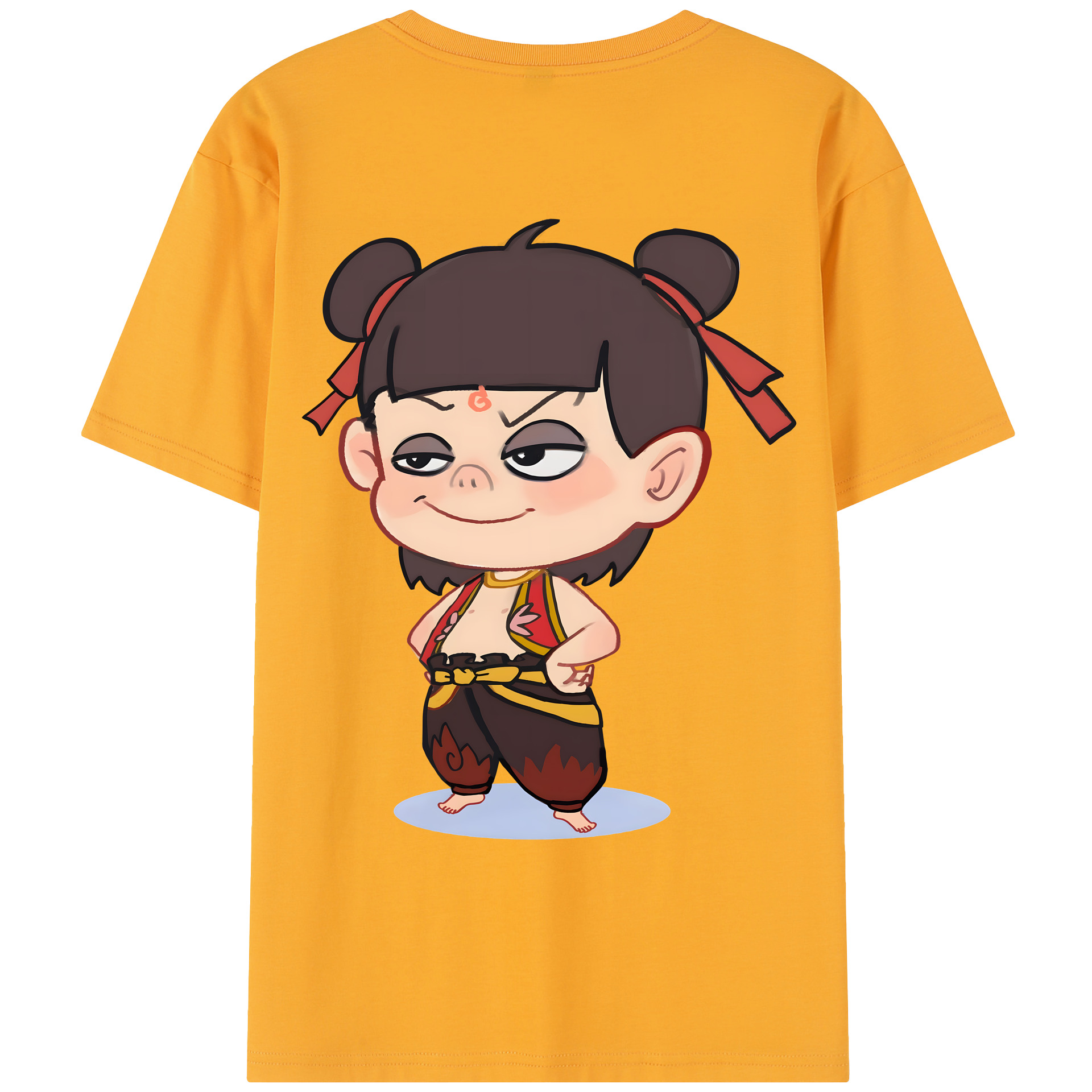 （画像用） Ne Zha 2 ナタ 魔童の大暴れ レディース半袖Tシャツ(バックプリント)