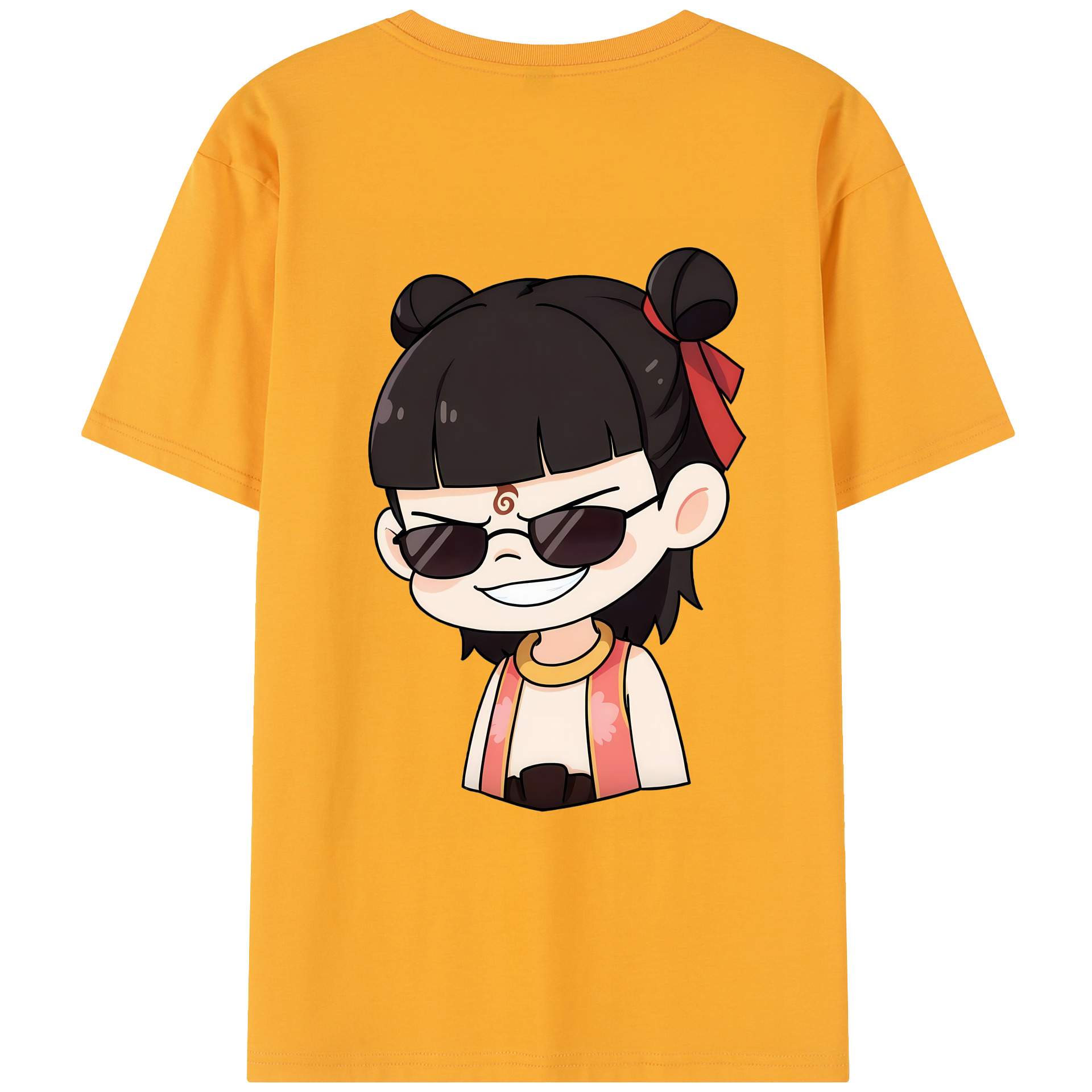 （画像用） Ne Zha 2 ナタ 魔童の大暴れ レディース半袖Tシャツ(バックプリント)