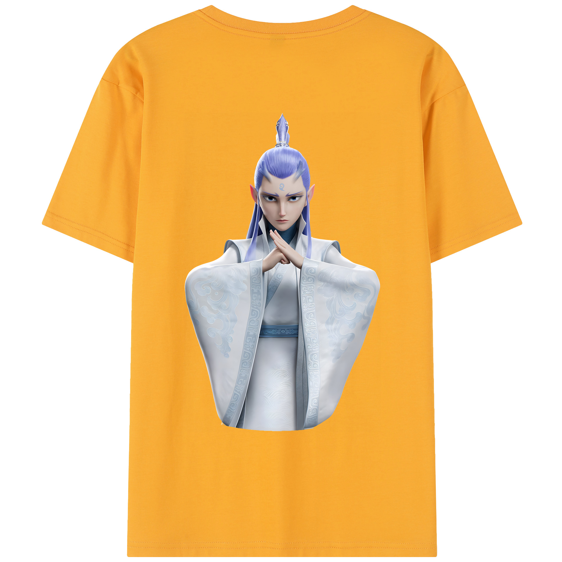 （画像用） Ne Zha 2 ナタ 魔童の大暴れ レディース半袖Tシャツ(バックプリント)