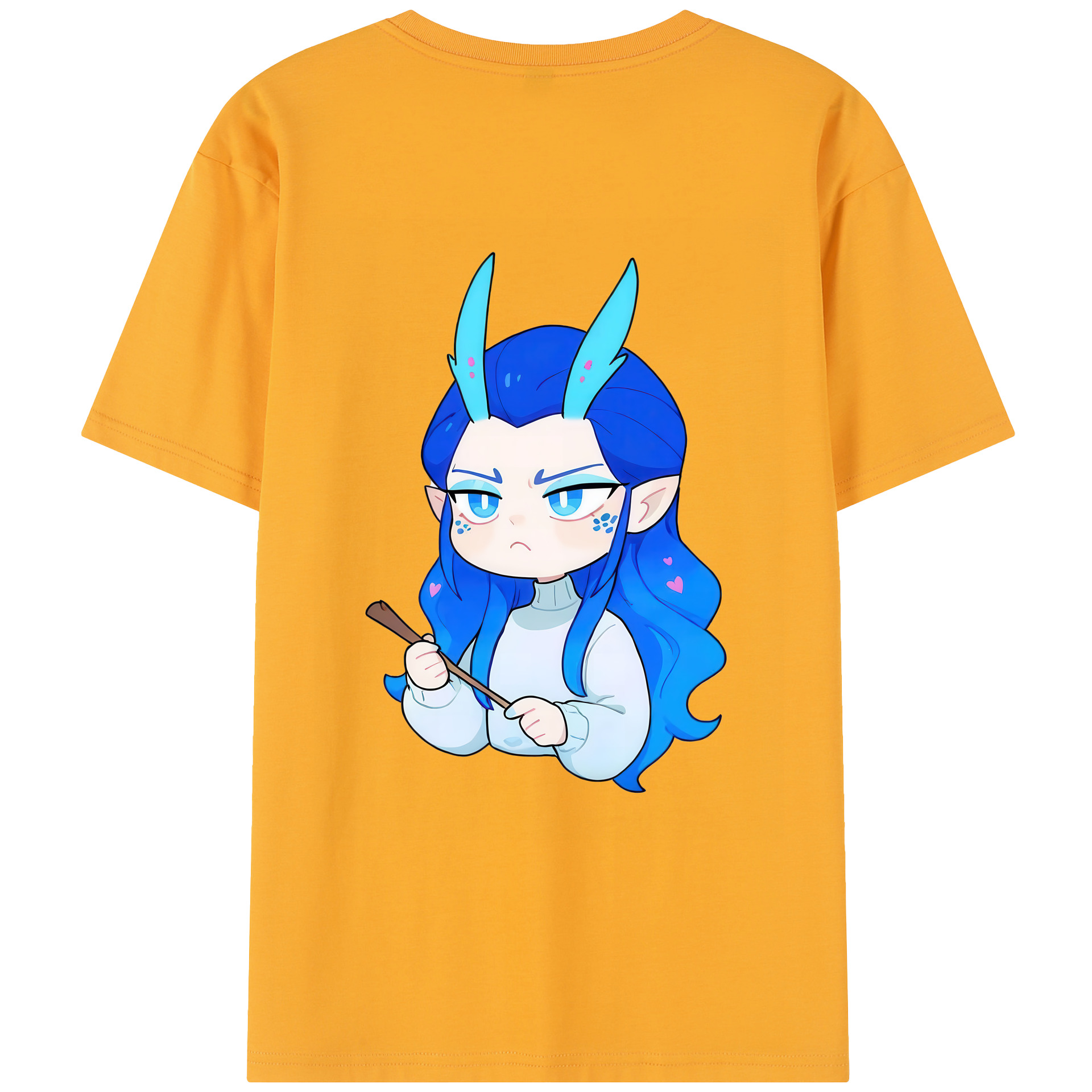 （画像用） Ne Zha 2 ナタ 魔童の大暴れ レディース半袖Tシャツ(バックプリント)