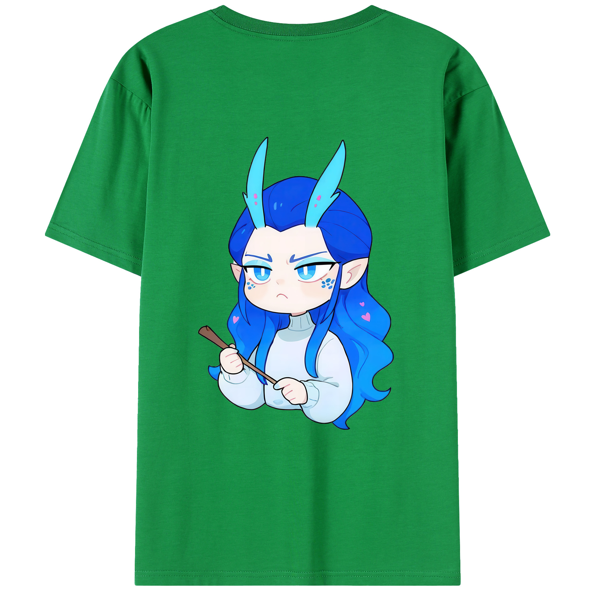 （画像用） Ne Zha 2 ナタ 魔童の大暴れ レディース半袖Tシャツ(バックプリント)