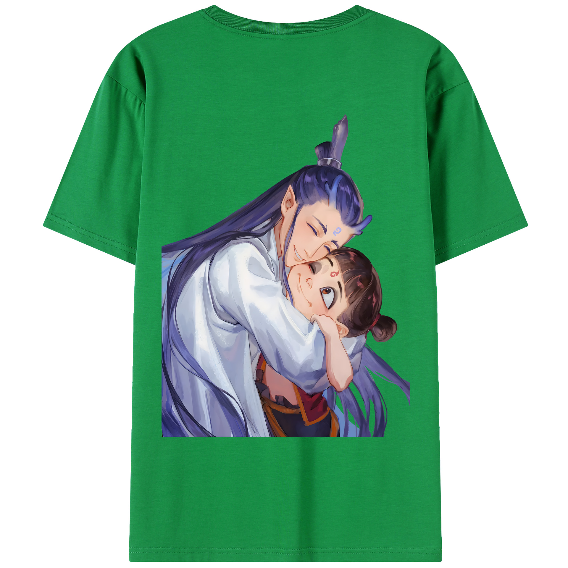 （画像用） Ne Zha 2 ナタ 魔童の大暴れ レディース半袖Tシャツ(バックプリント)