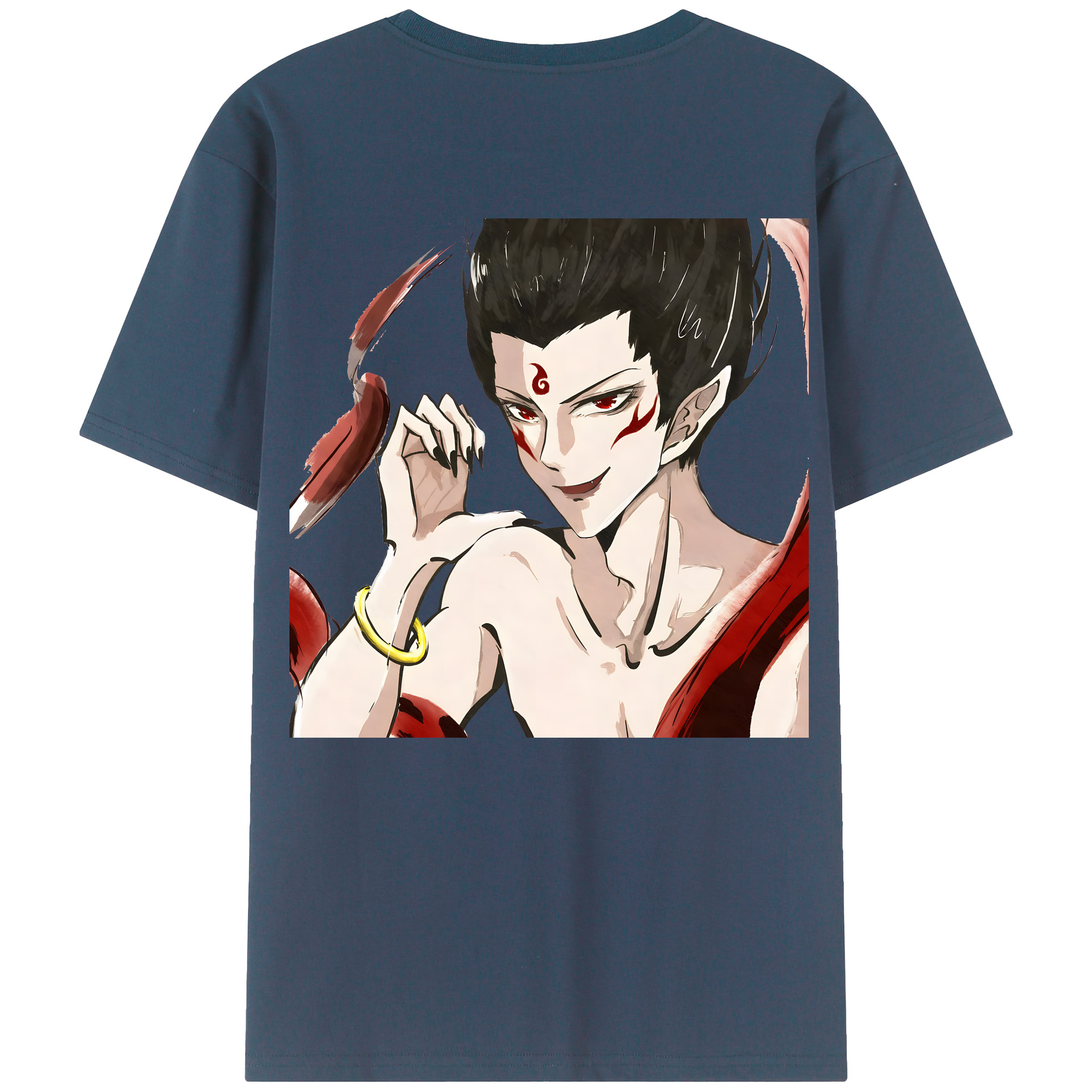 （画像用） Ne Zha 2 ナタ 魔童の大暴れ レディース半袖Tシャツ(バックプリント)