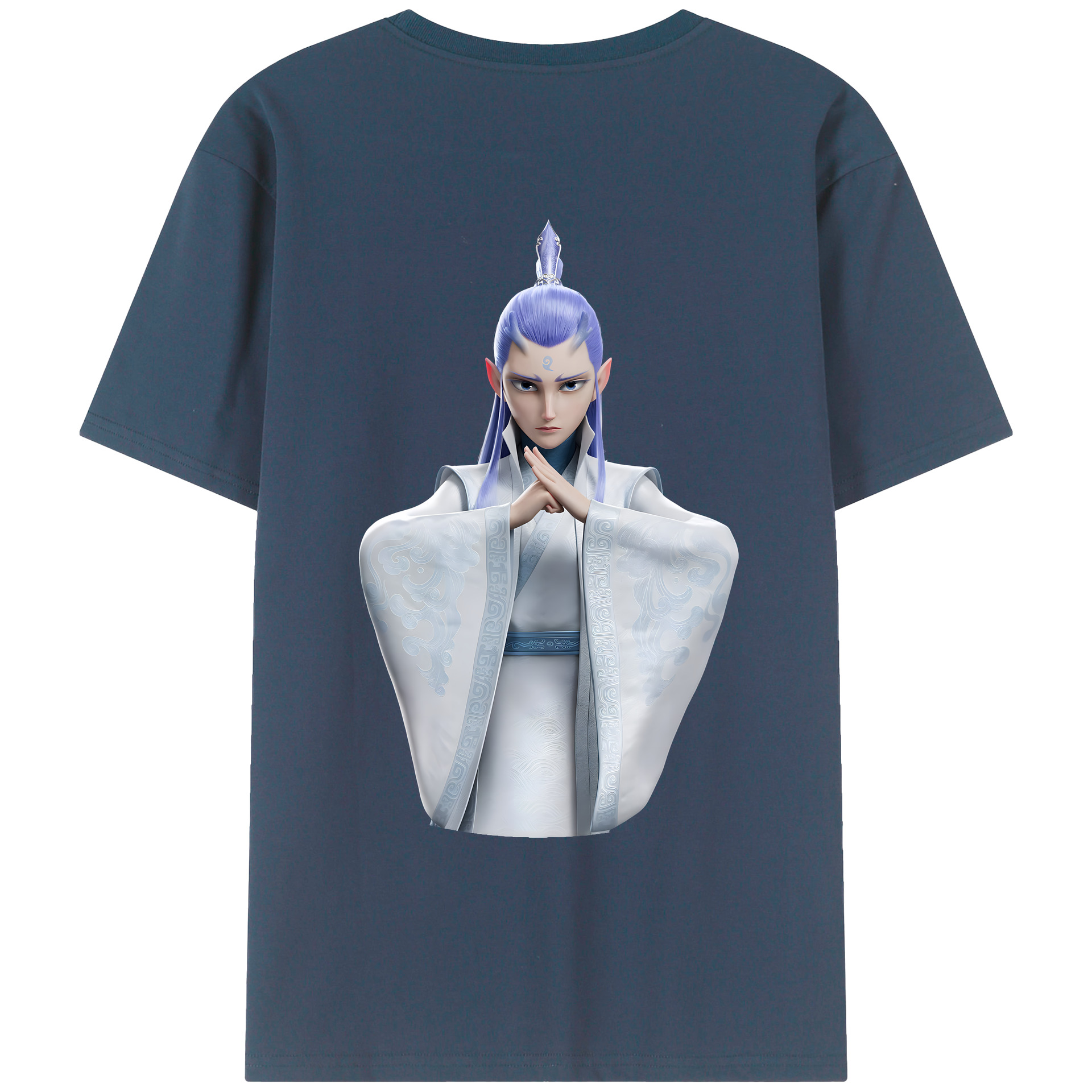 （画像用） Ne Zha 2 ナタ 魔童の大暴れ レディース半袖Tシャツ(バックプリント)