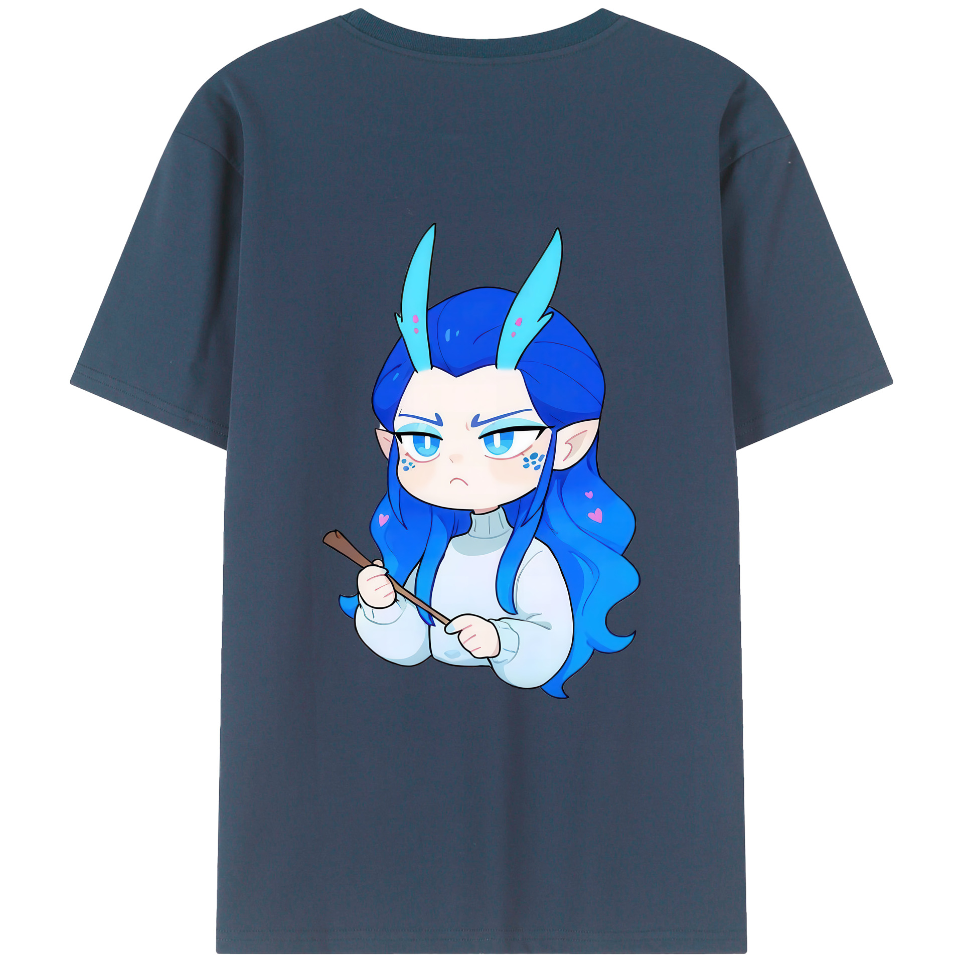 （画像用） Ne Zha 2 ナタ 魔童の大暴れ レディース半袖Tシャツ(バックプリント)