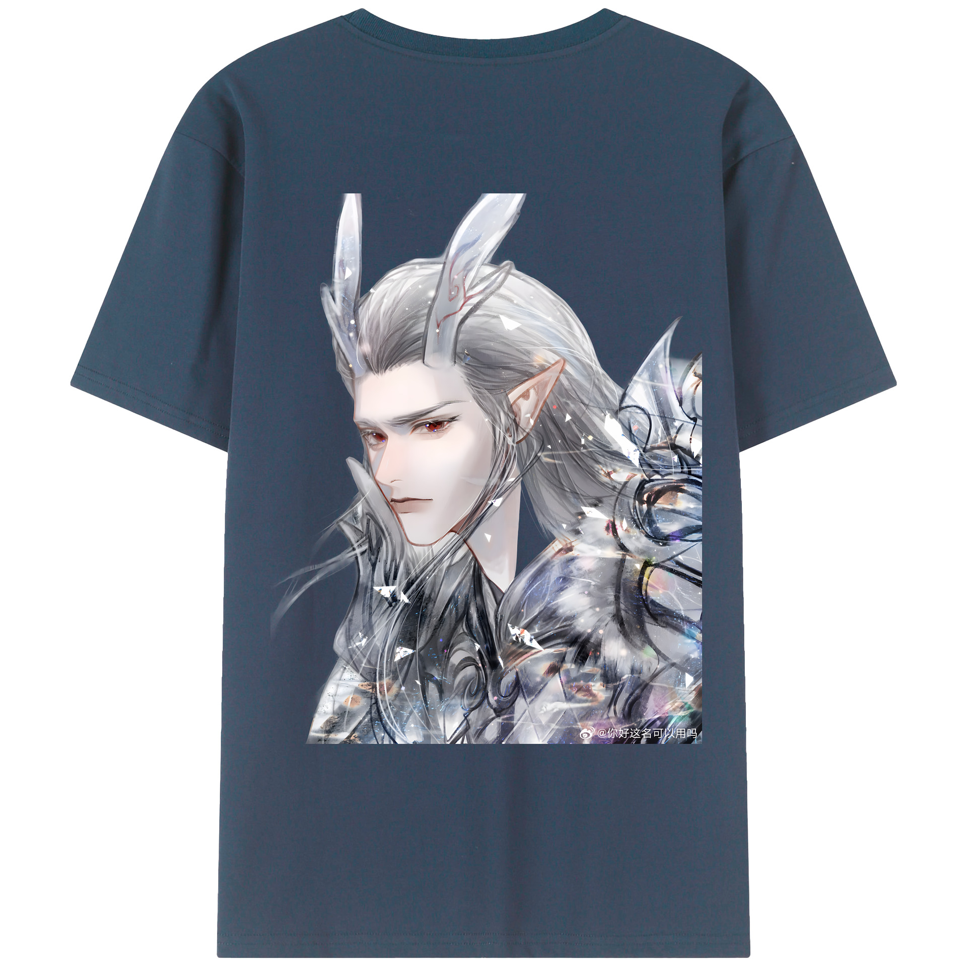 （画像用） Ne Zha 2 ナタ 魔童の大暴れ レディース半袖Tシャツ(バックプリント)