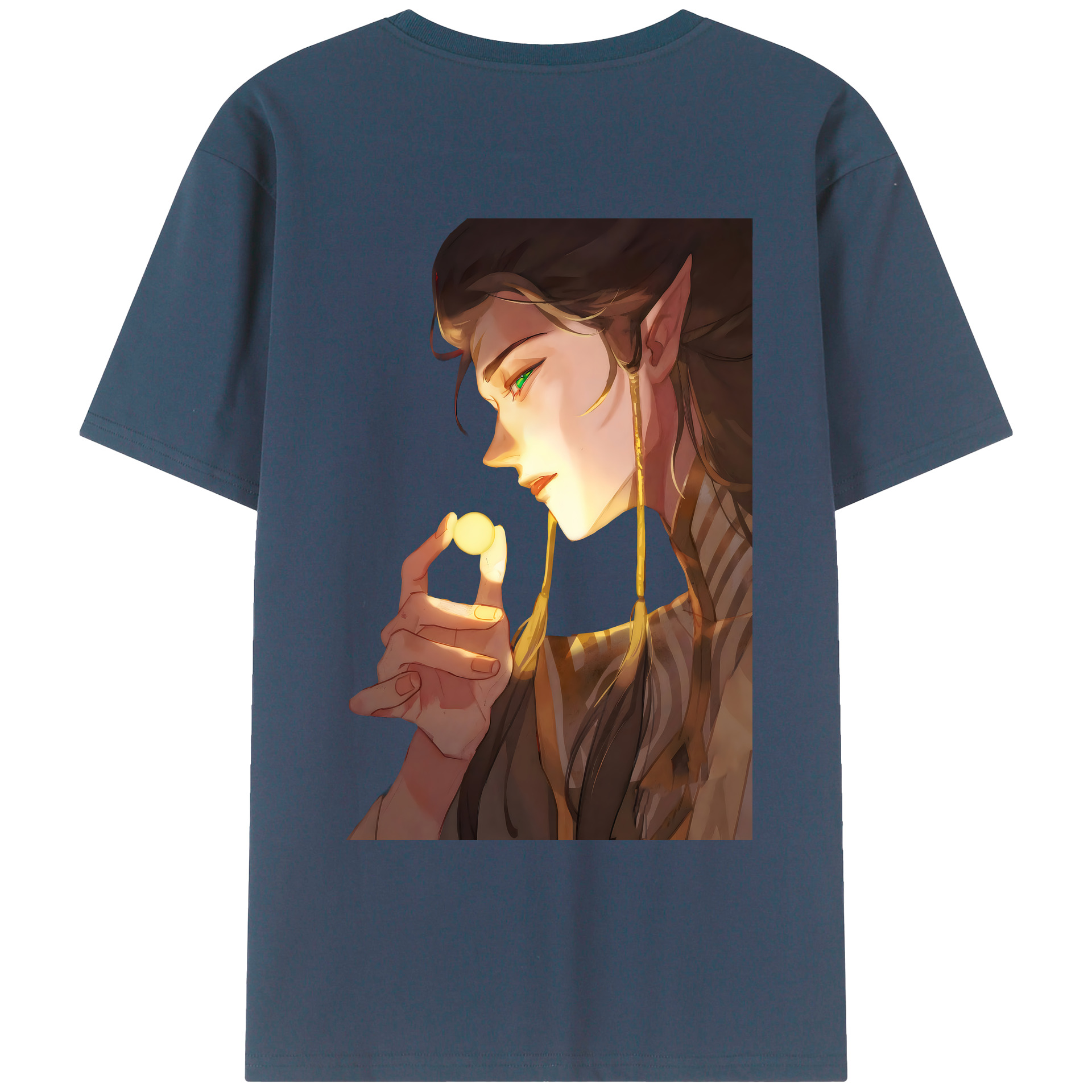 （画像用） Ne Zha 2 ナタ 魔童の大暴れ レディース半袖Tシャツ(バックプリント)
