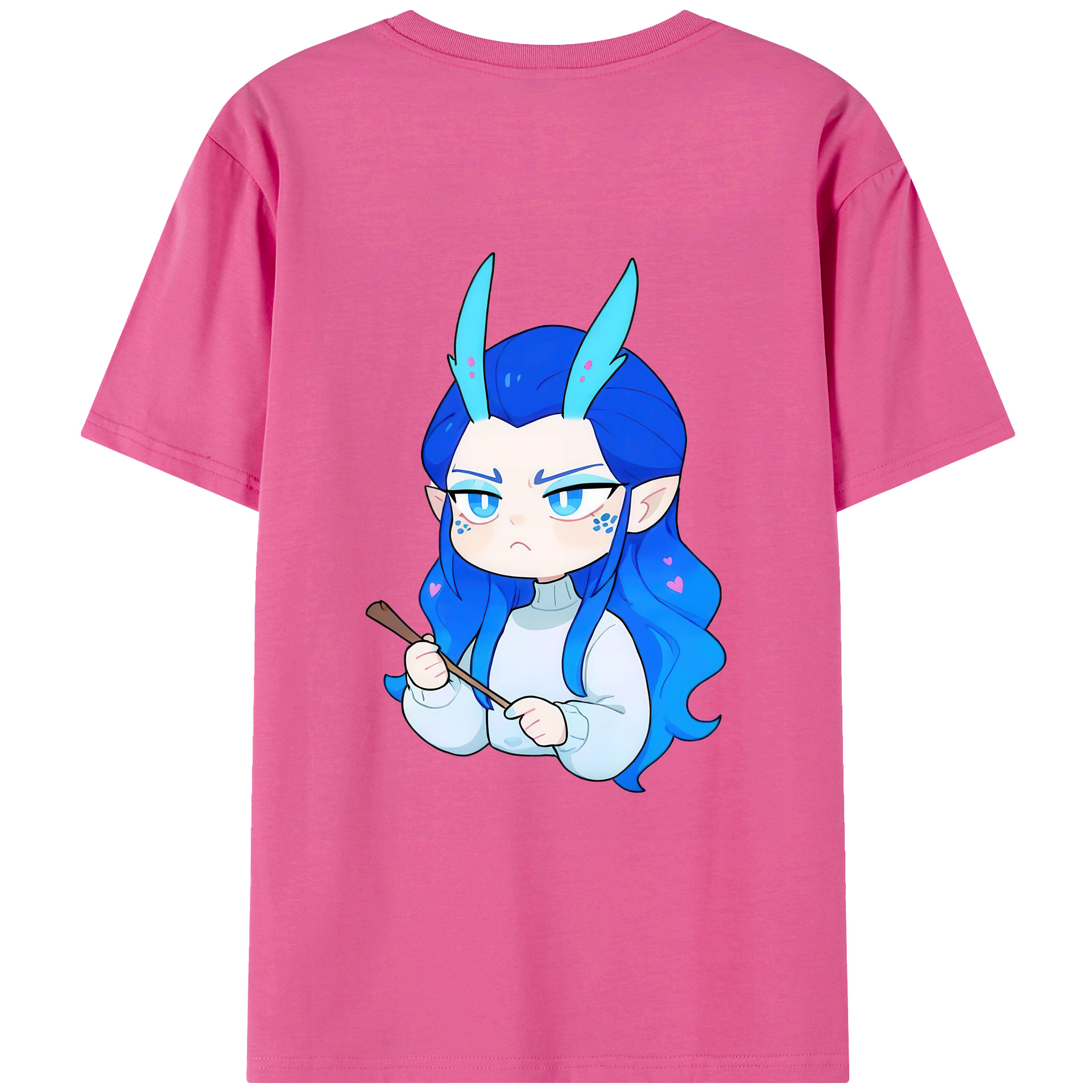 （画像用） Ne Zha 2 ナタ 魔童の大暴れ レディース半袖Tシャツ(バックプリント)