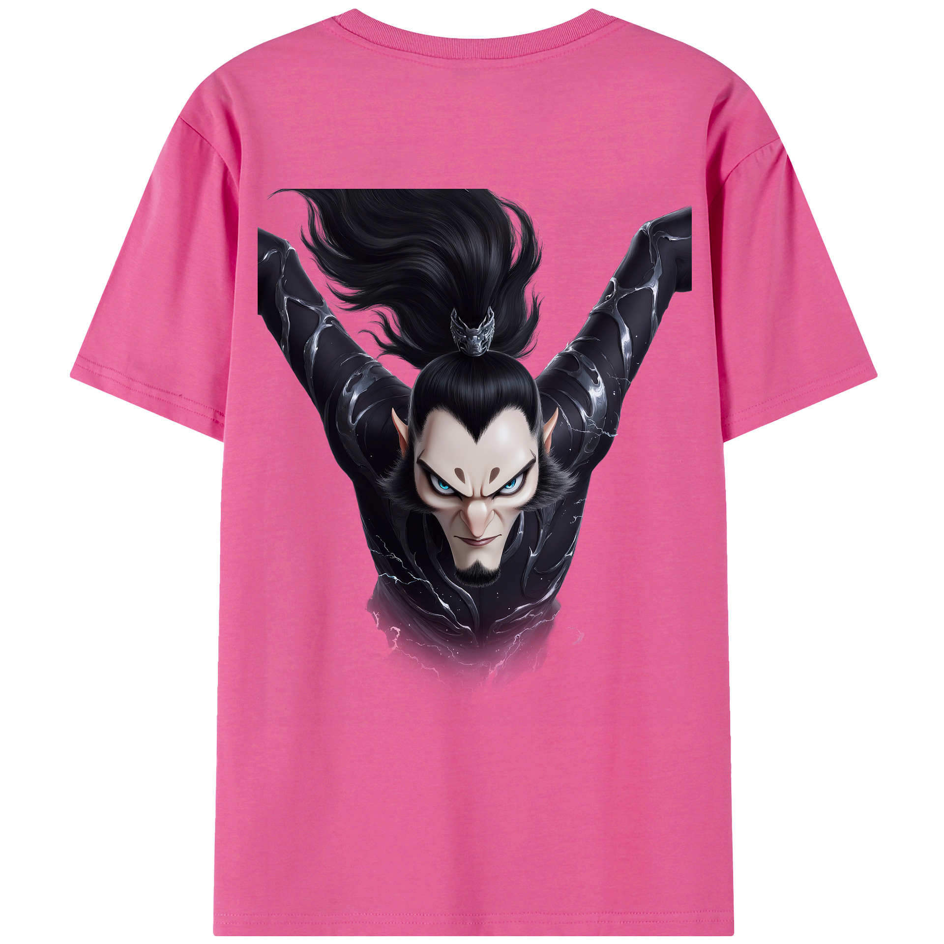 （画像用） Ne Zha 2 ナタ 魔童の大暴れ レディース半袖Tシャツ(バックプリント)